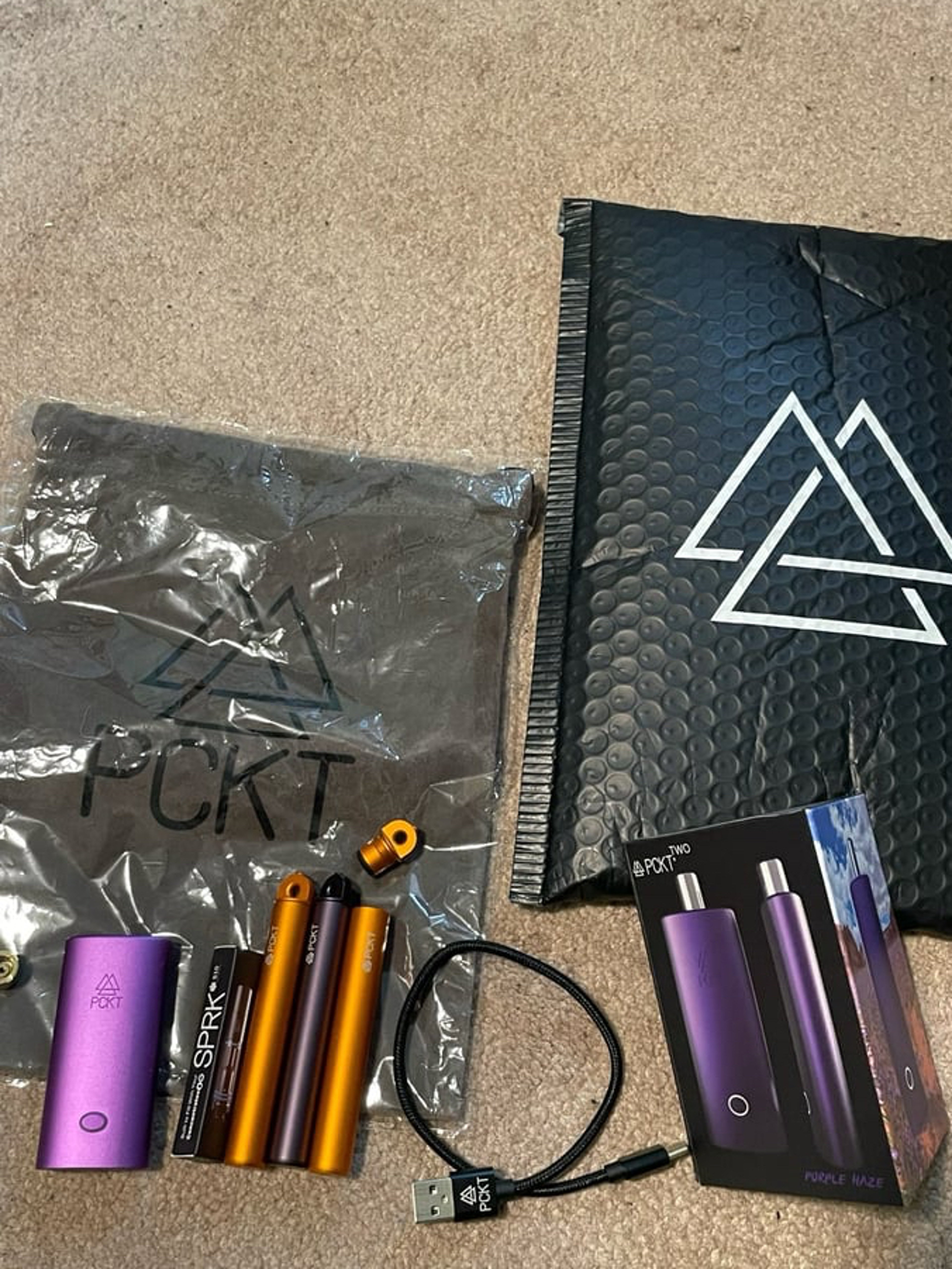 PCKT two “purple” 510 Battery/Extras image 0