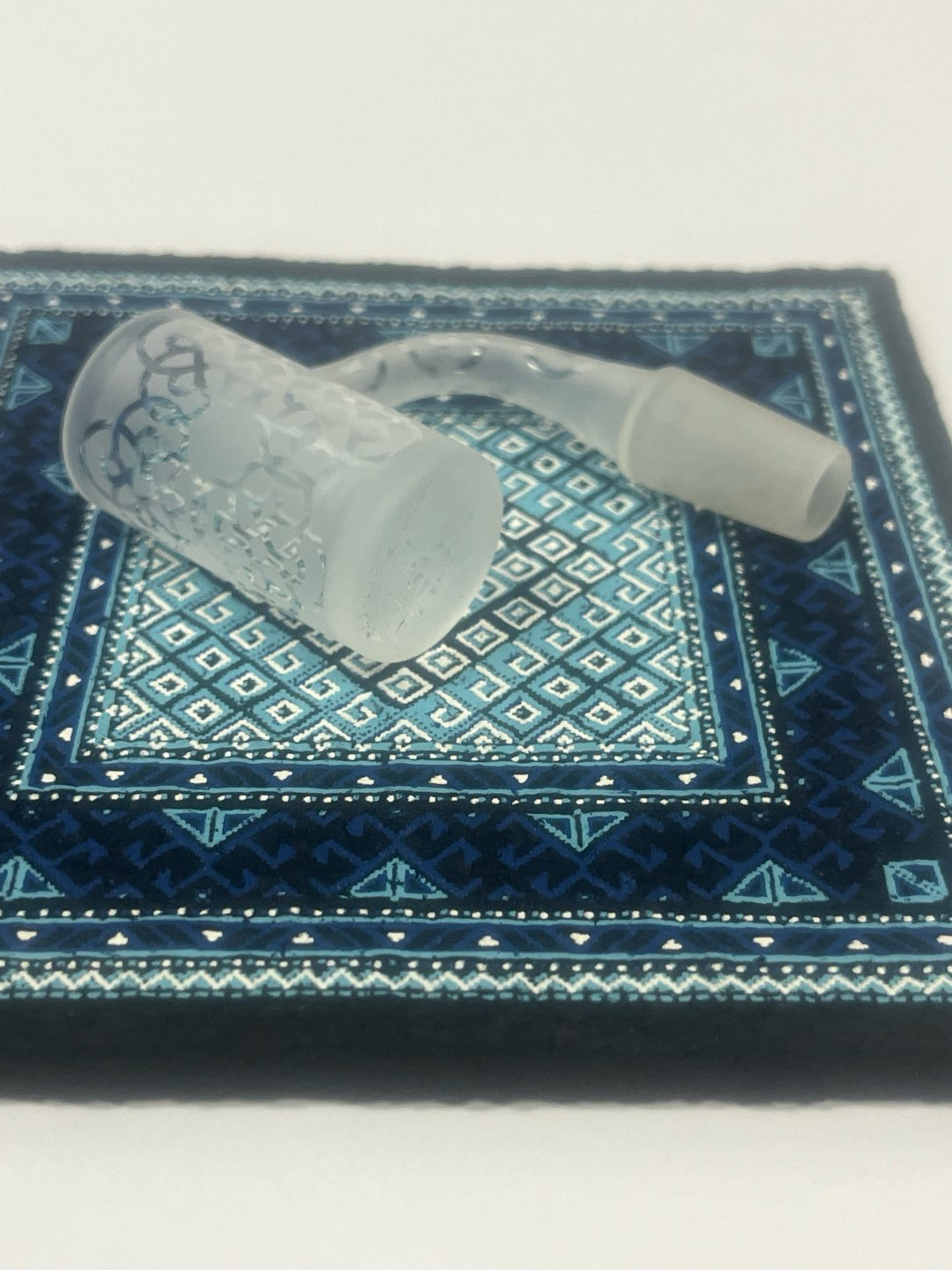 Preview pic of Eternal Quartz sandblasted designed Quartz Banger 14mm 90