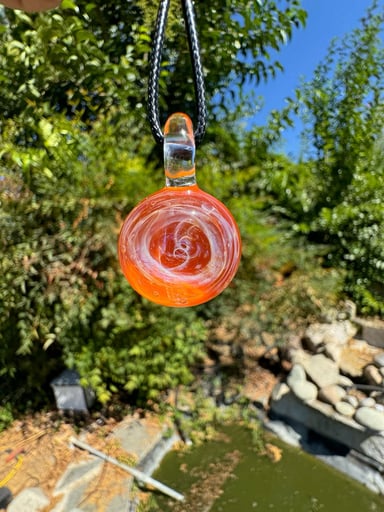 Preview pic of Orange swirl Pendant