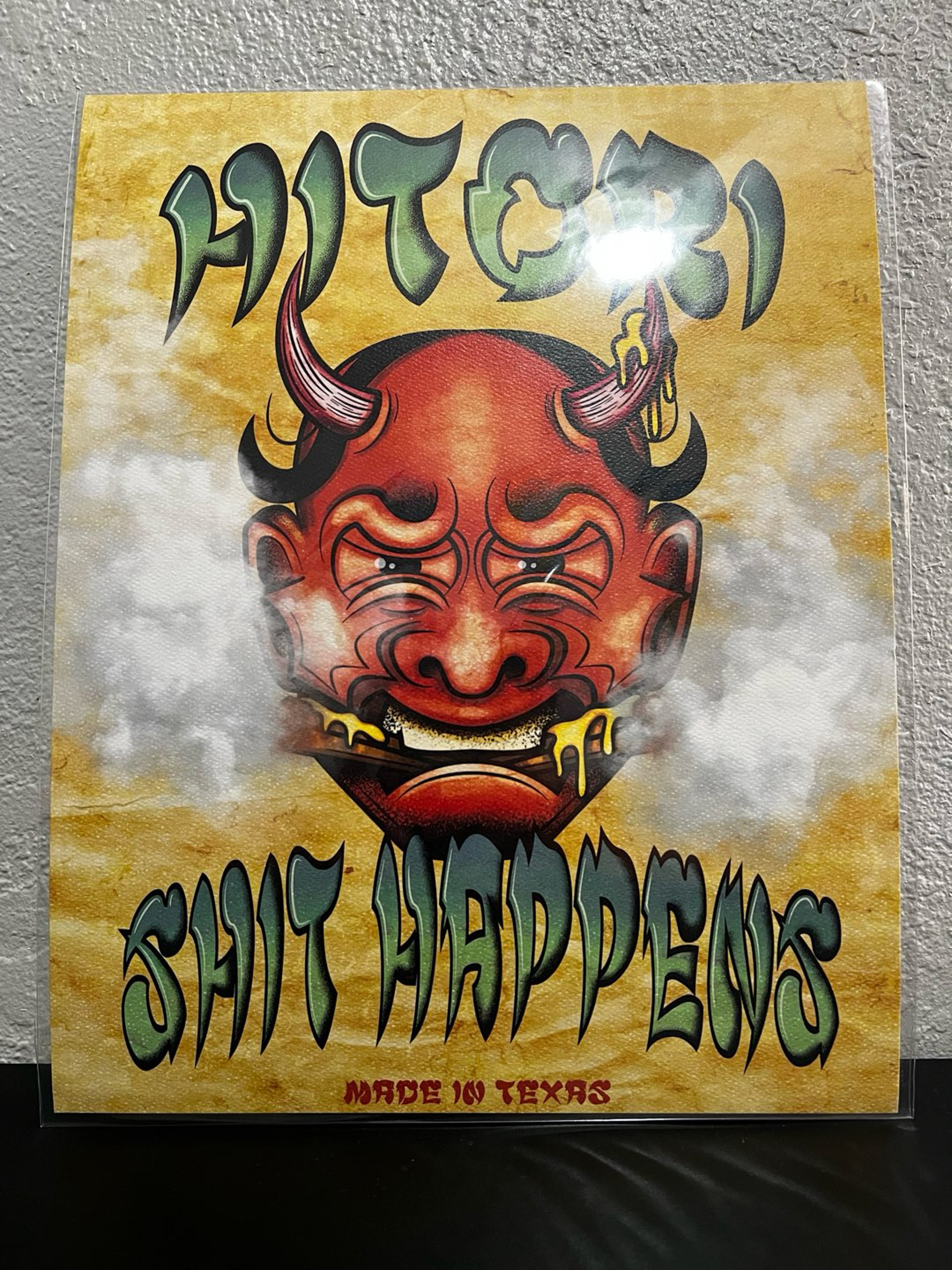 Preview pic of Hitori x Shit Happens Collab print