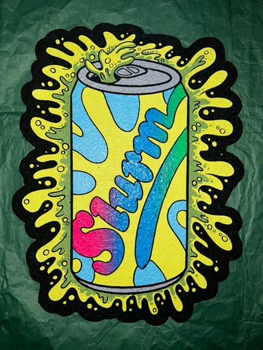 Preview pic of Slurm yellow dmc moodmat