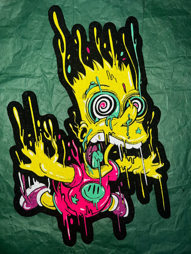 Preview pic of Wasabi ooze Bart moodmat