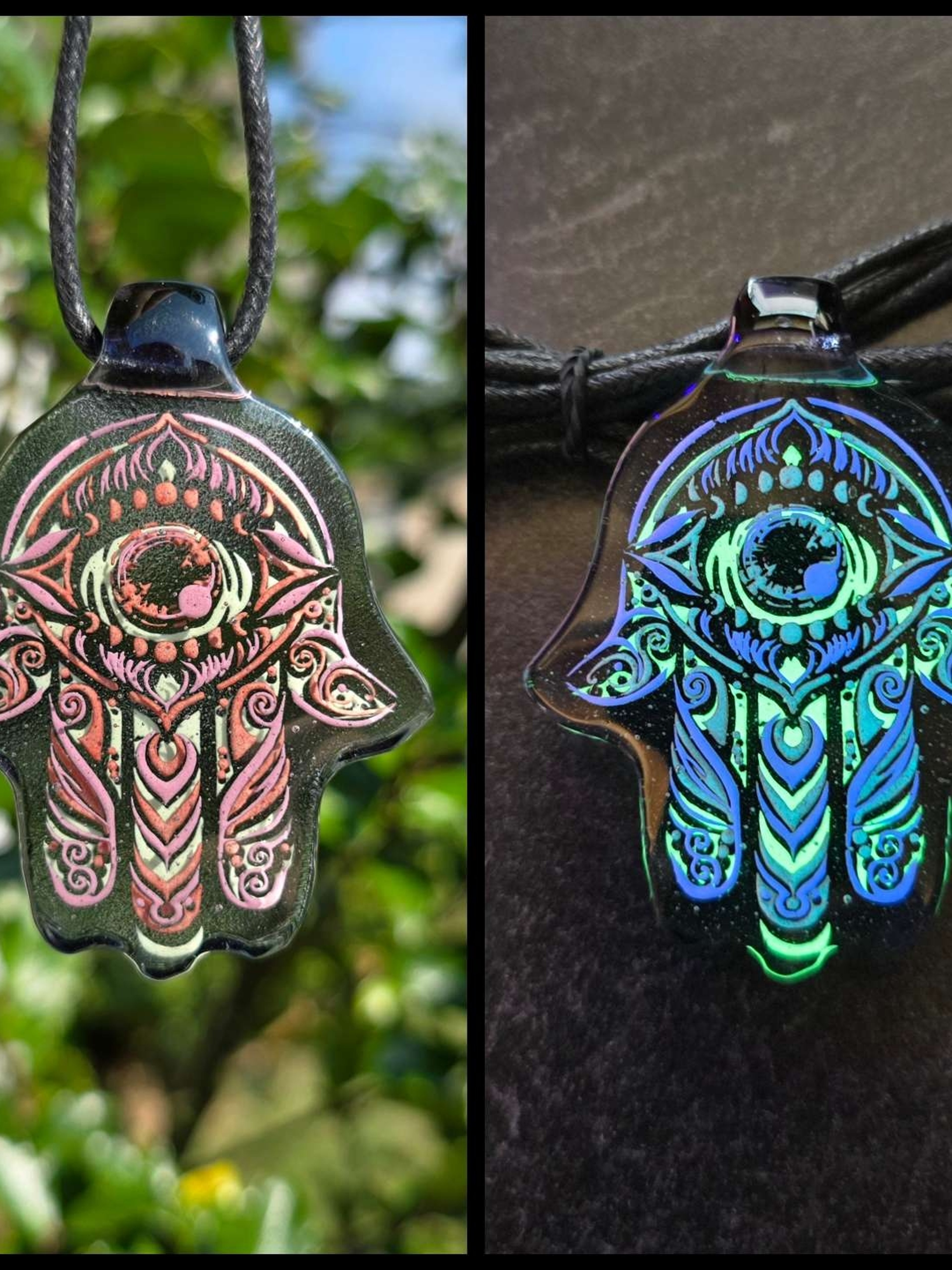 Preview pic of Hamsa Hand Glow Pendant