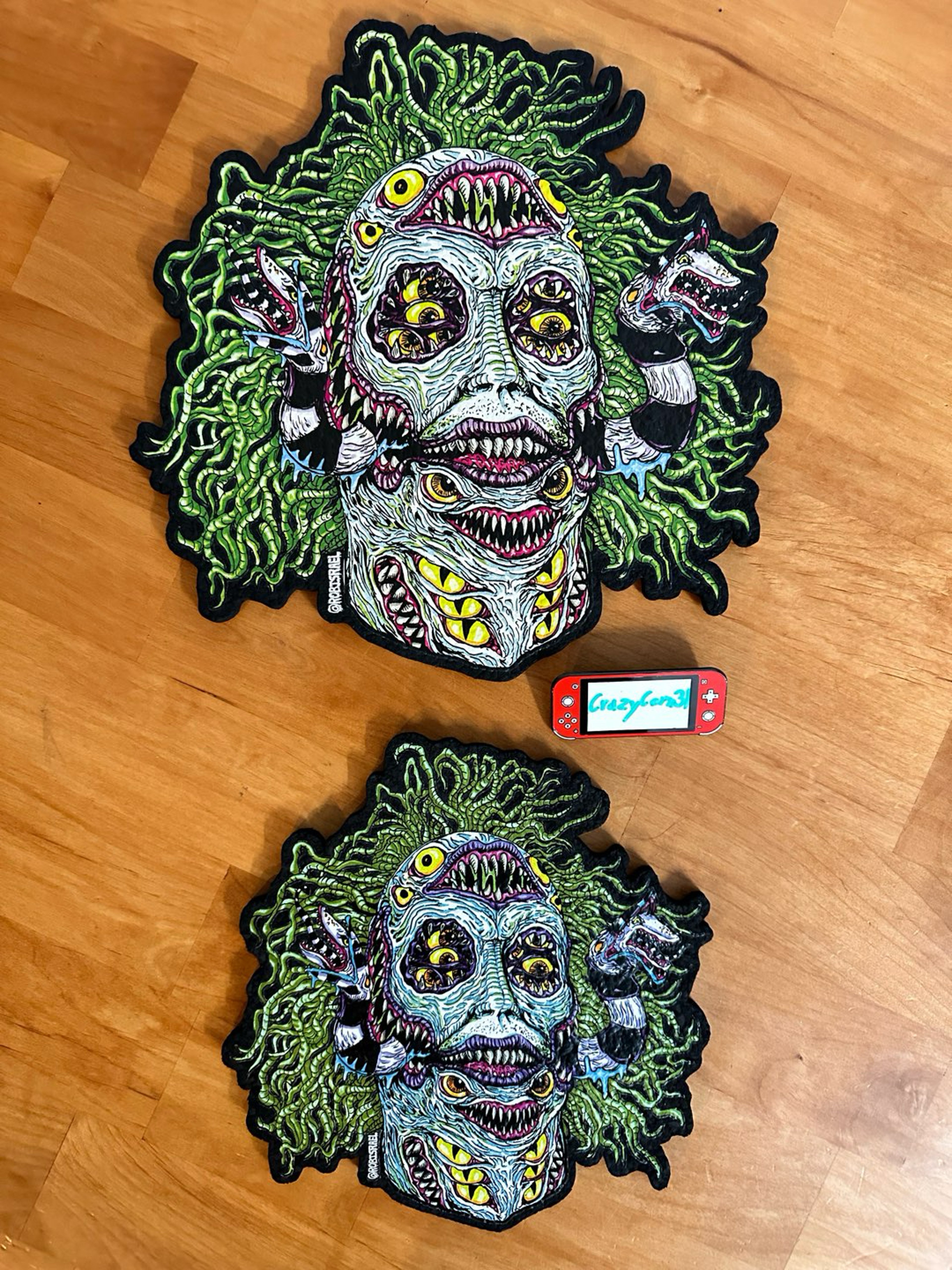 “Rare” Rob Israel “Beetlejuice” 12 inch & 6 inch Moodmats image 0