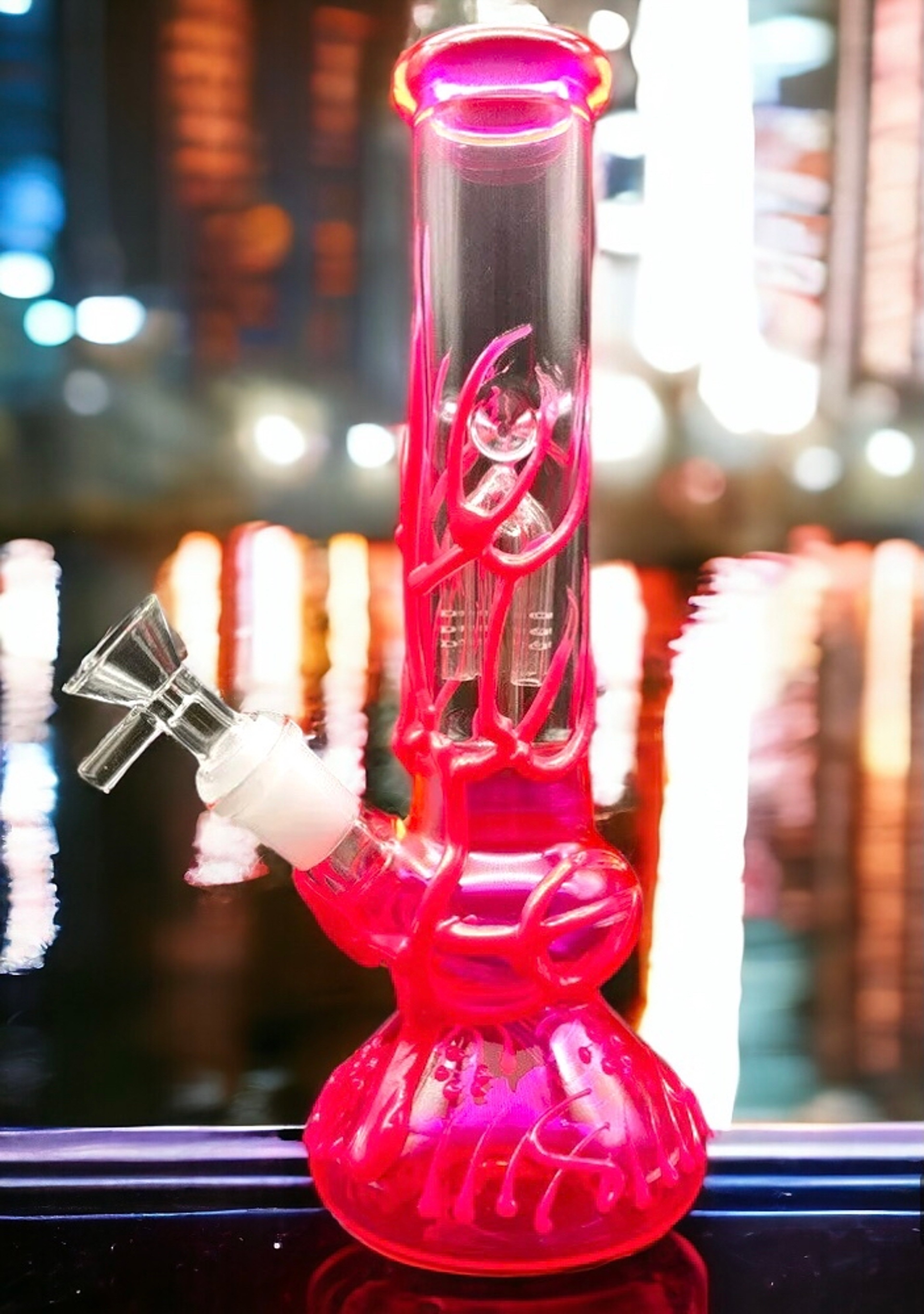 Preview pic of Neon Blaze 10-Inch Glass Water Pipe