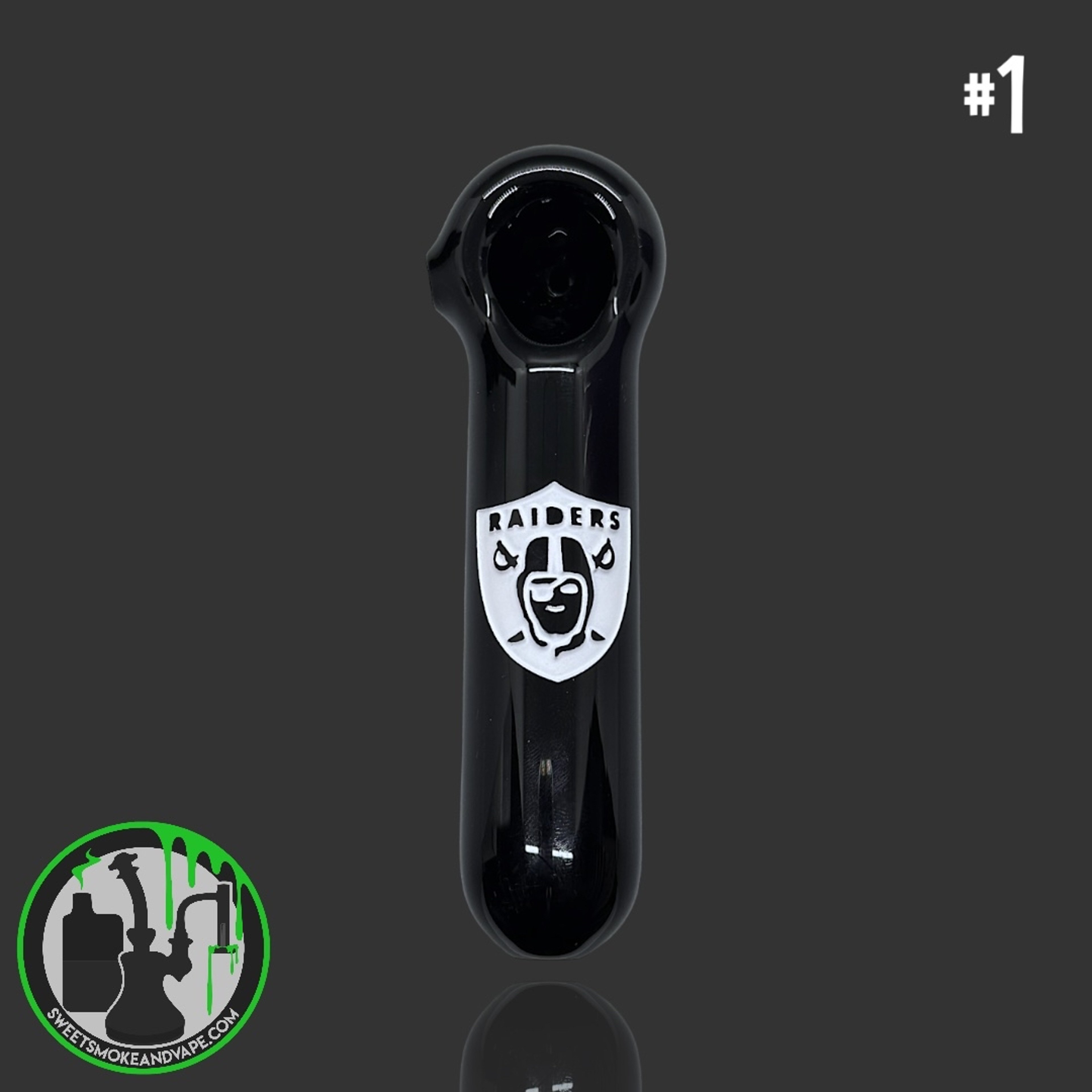 Preview pic of Daniel's Glass Art - Spoon Dry Pipe (Raiders) #1