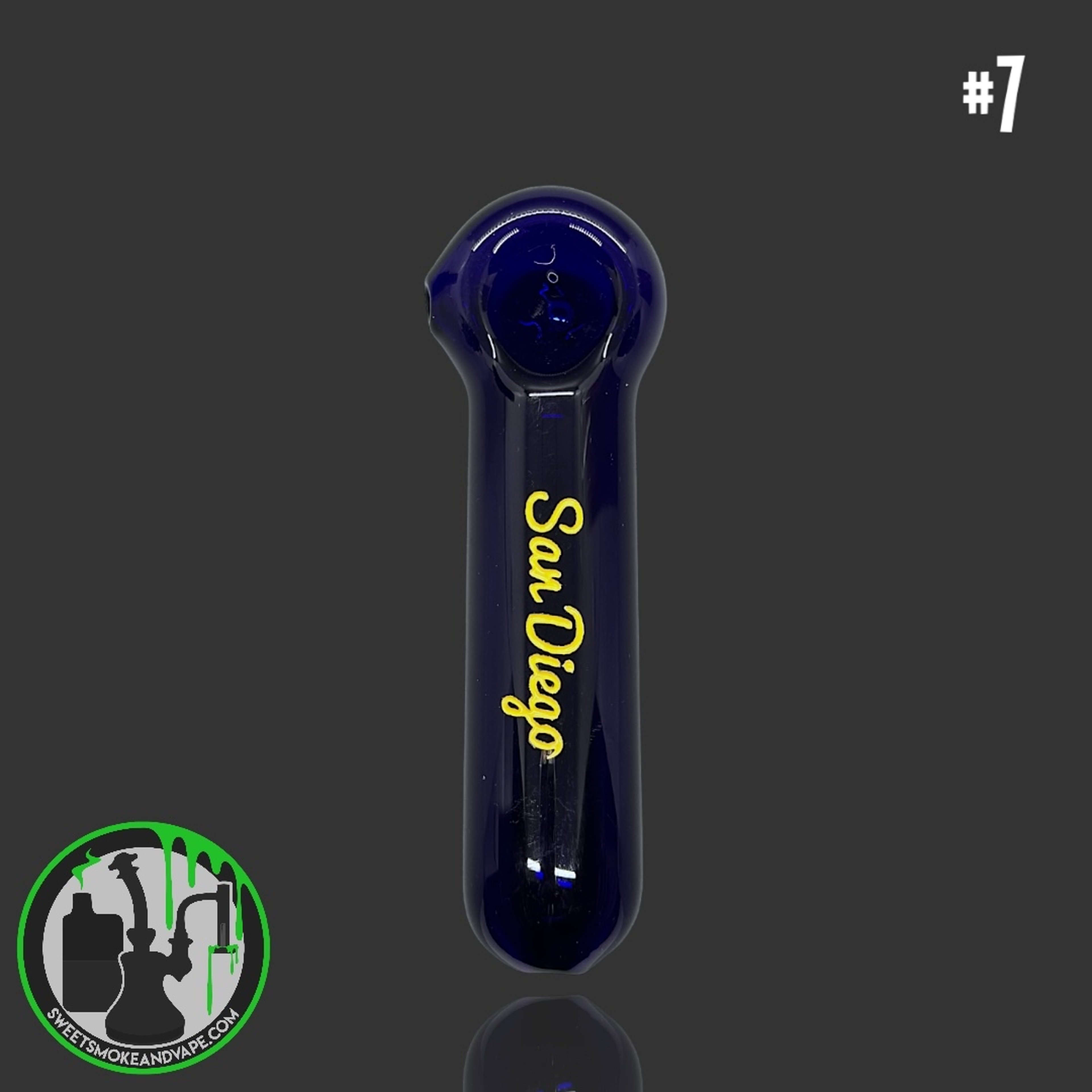 Preview pic of Daniel's Glass Art - Spoon Dry Pipe (San Diego) #7