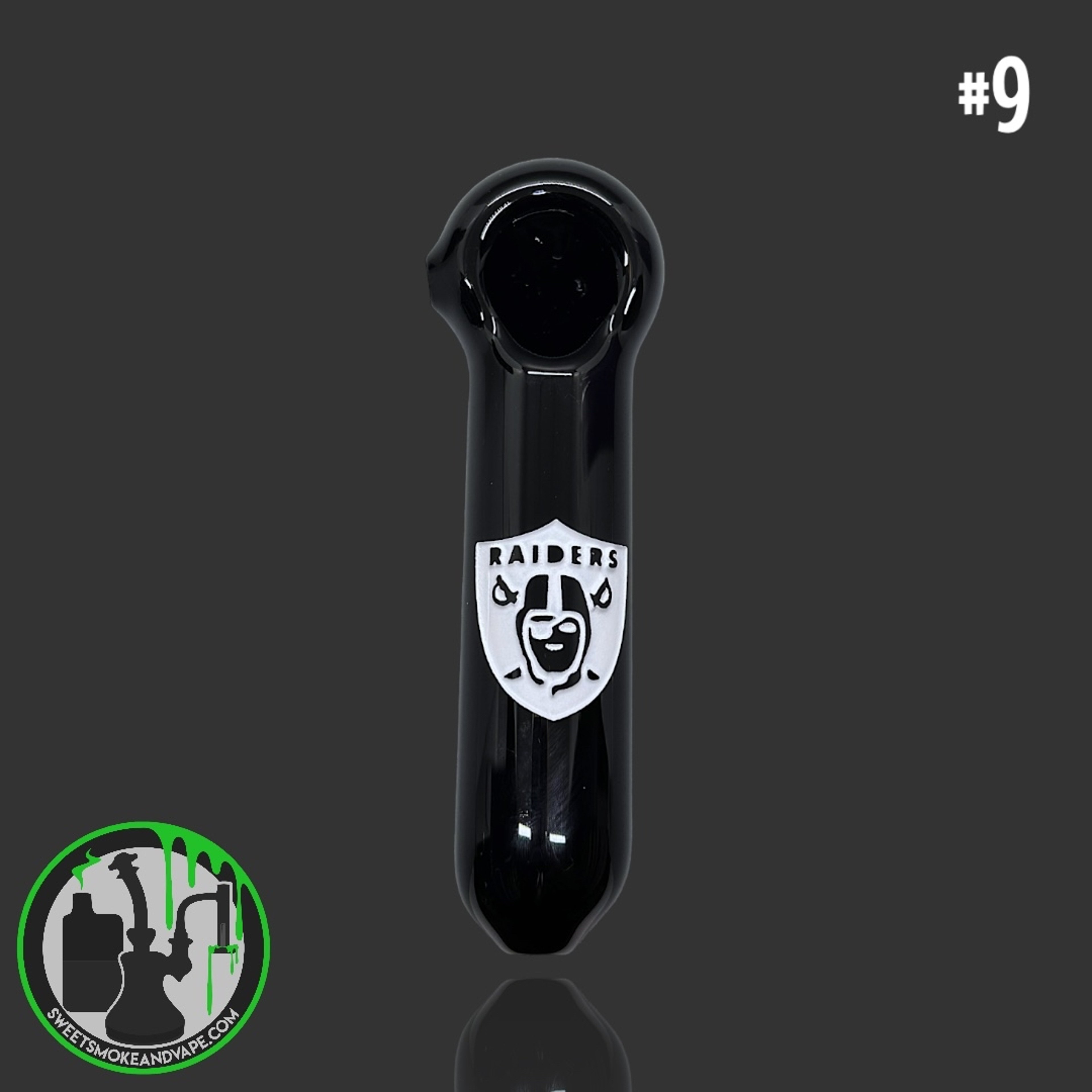 Preview pic of Daniel's Glass Art - Spoon Dry Pipe (Raiders) #9