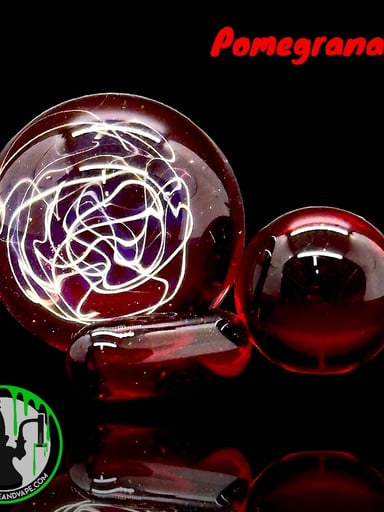 Preview pic of Garga Melt Glass - Scribble Tech Slurper Set (Pomegranate)
