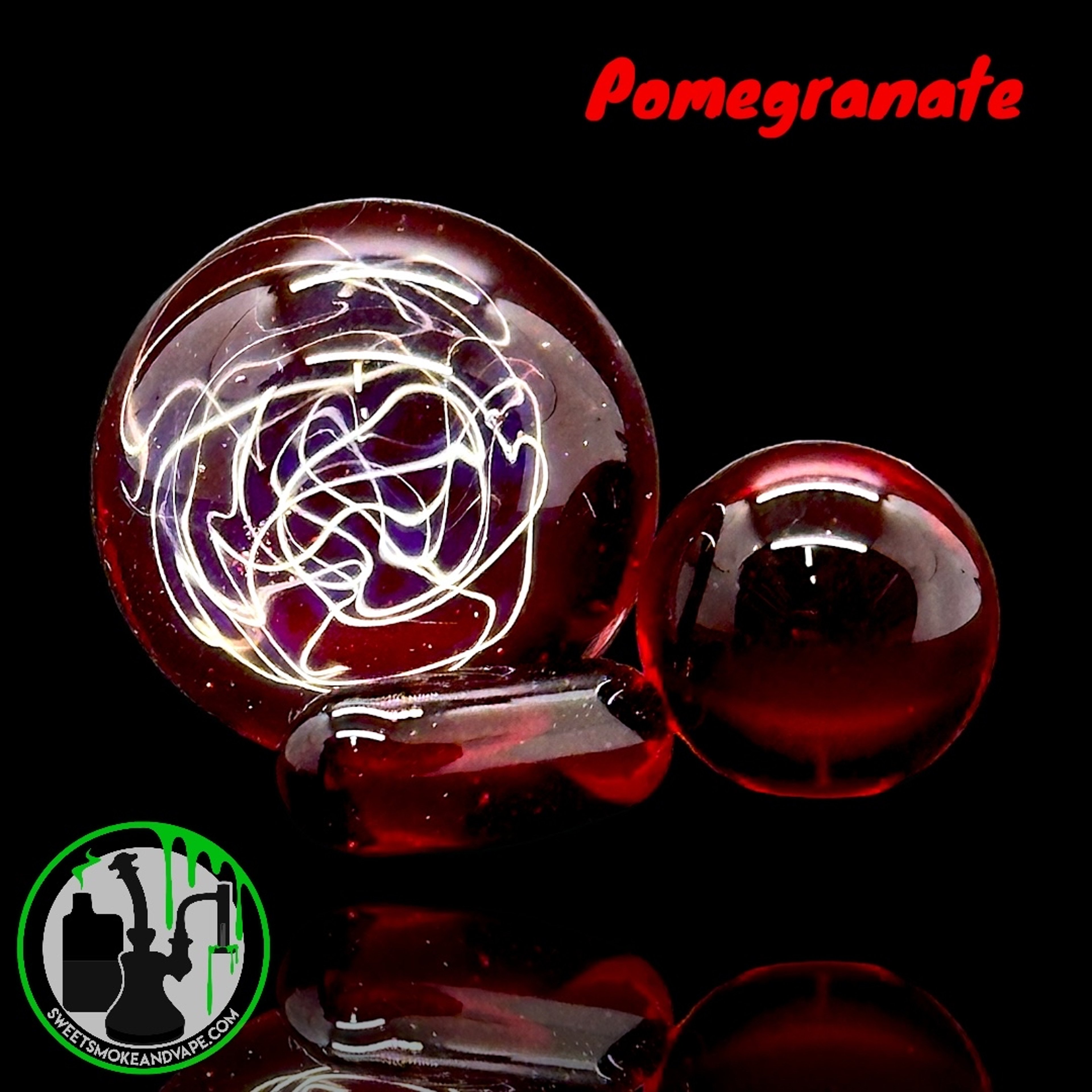 Preview pic of Garga Melt Glass - Scribble Tech Slurper Set (Pomegranate)