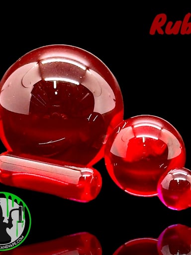 Preview pic of Ruby Pearl Co - Terp Slurper Set (Ruby)