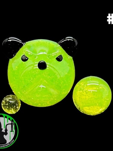 Preview pic of J Creature Glass X Bear Quartz - Marble Set (Sunset Slyme) #2