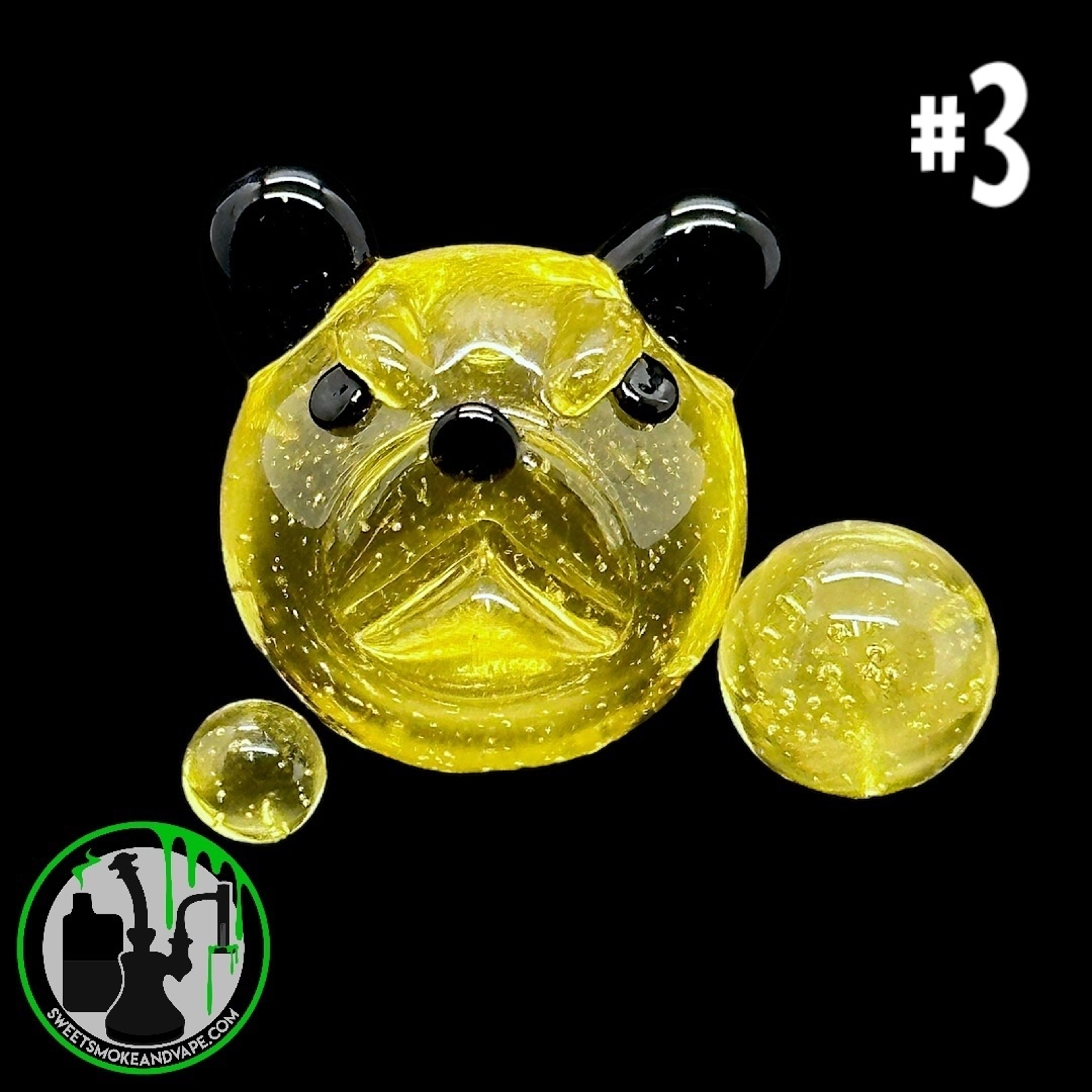 Preview pic of J Creature Glass X Bear Quartz - Marble Set (Plasma) #3