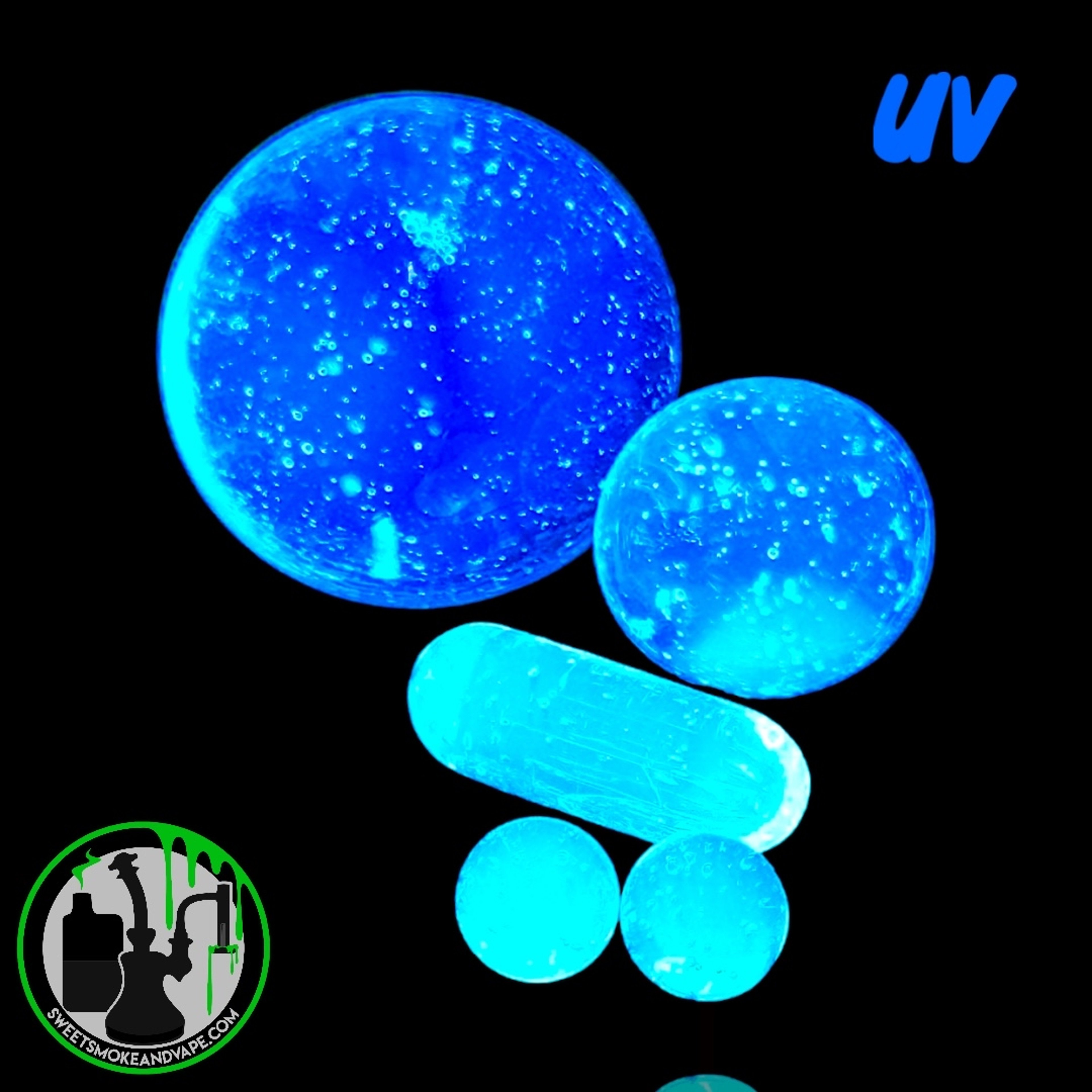 Preview pic of Daniel's Glass Art - 5 Piece Slurper Set (UV)