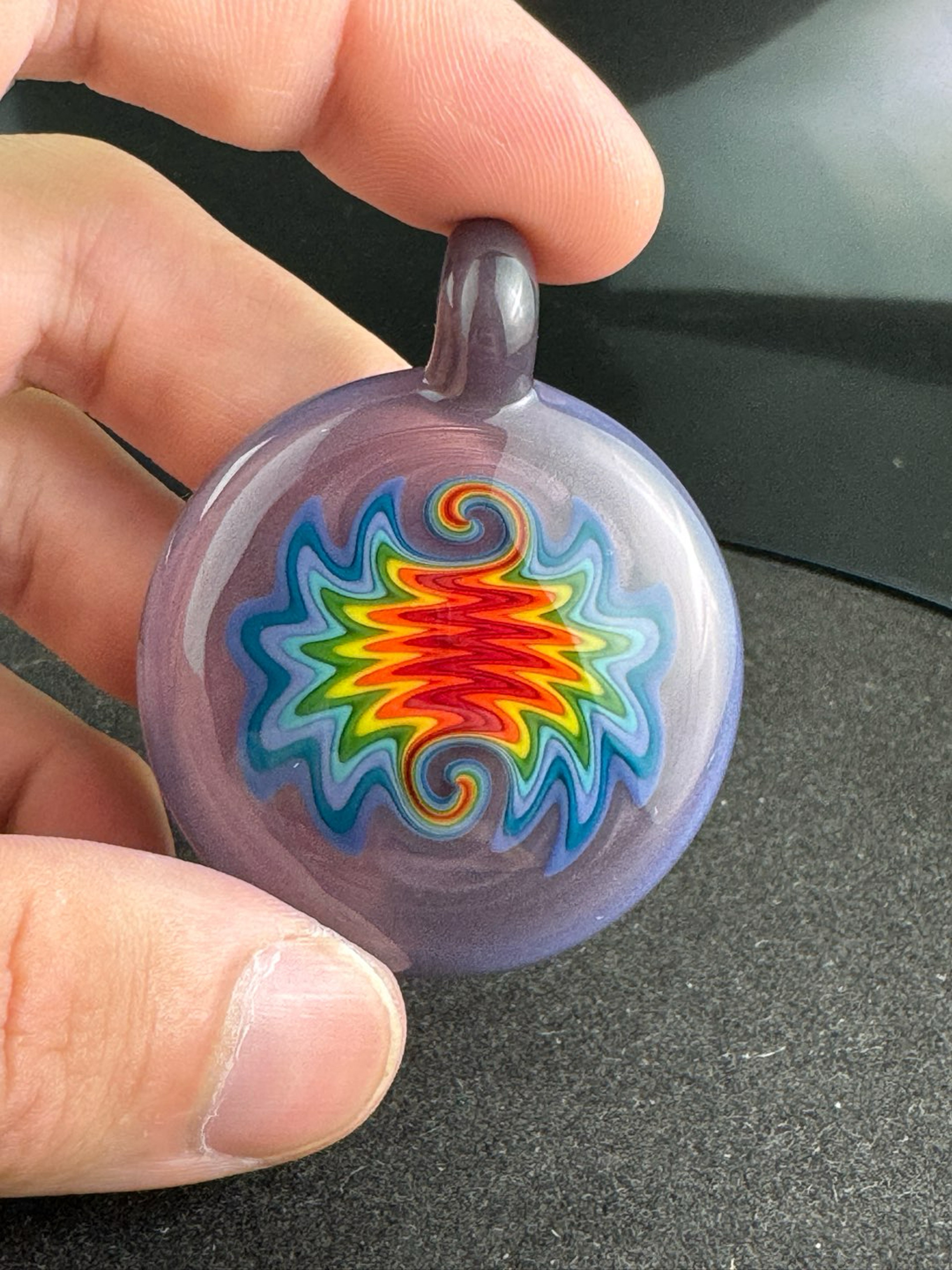 Preview pic of Rainbow/Wildberry Satin Pendant
