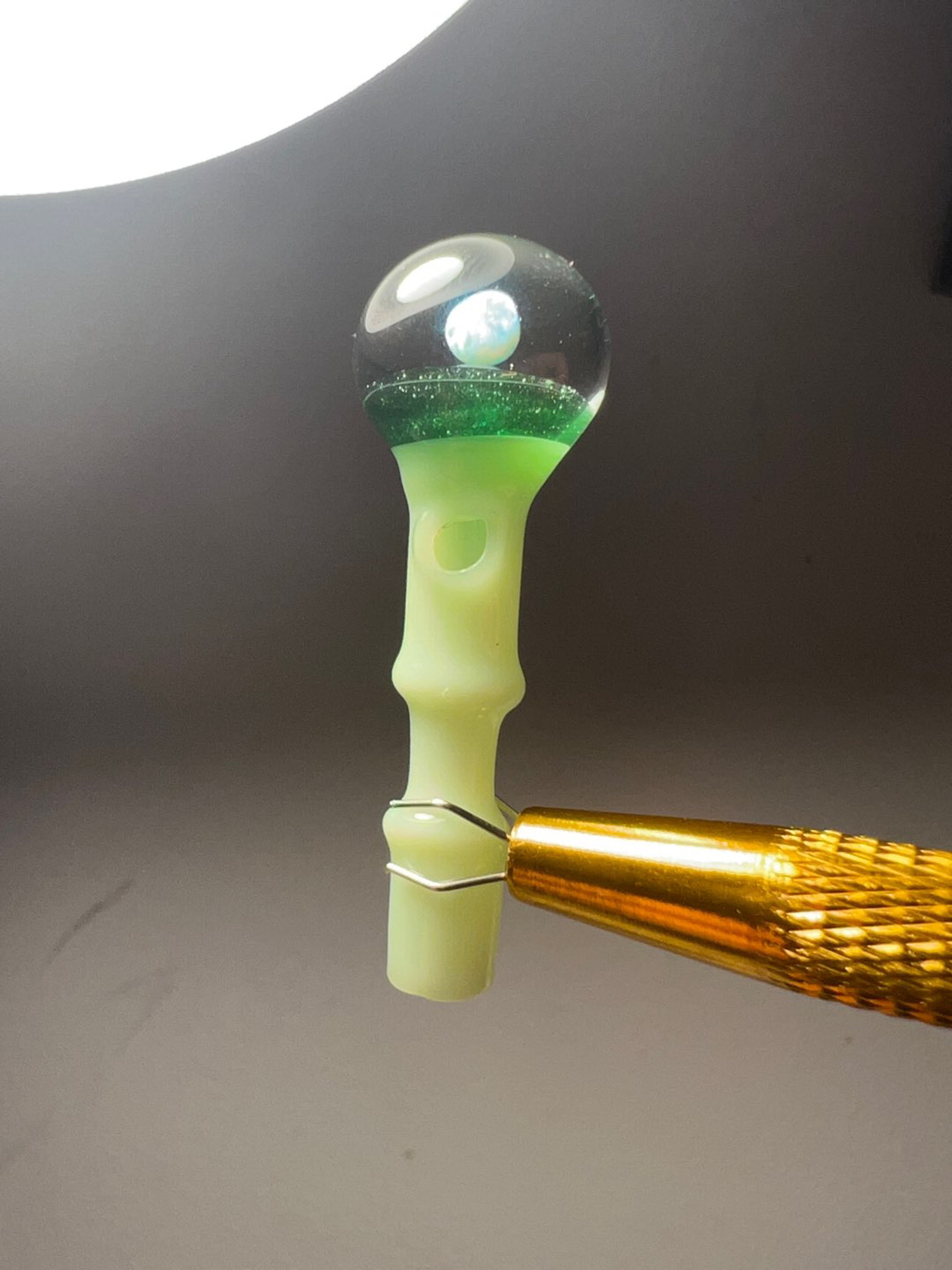 Preview pic of Green Stardust & Mint Green 3DXL Opal Joystick Cap