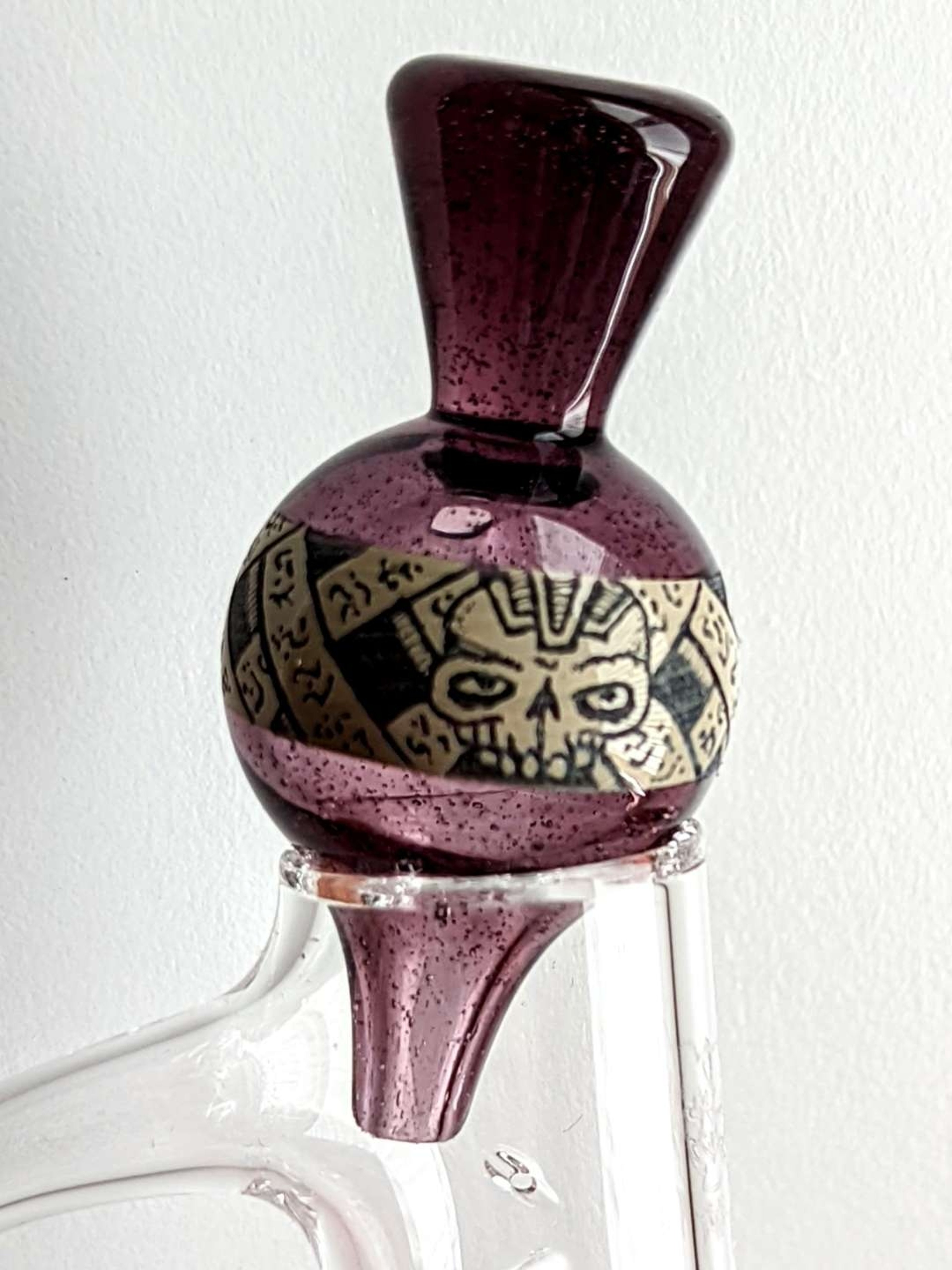 Preview pic of GlassbyGing Custom Carved Poison Cap 🔥🔥🔥No reserve!🔥🔥🔥😯