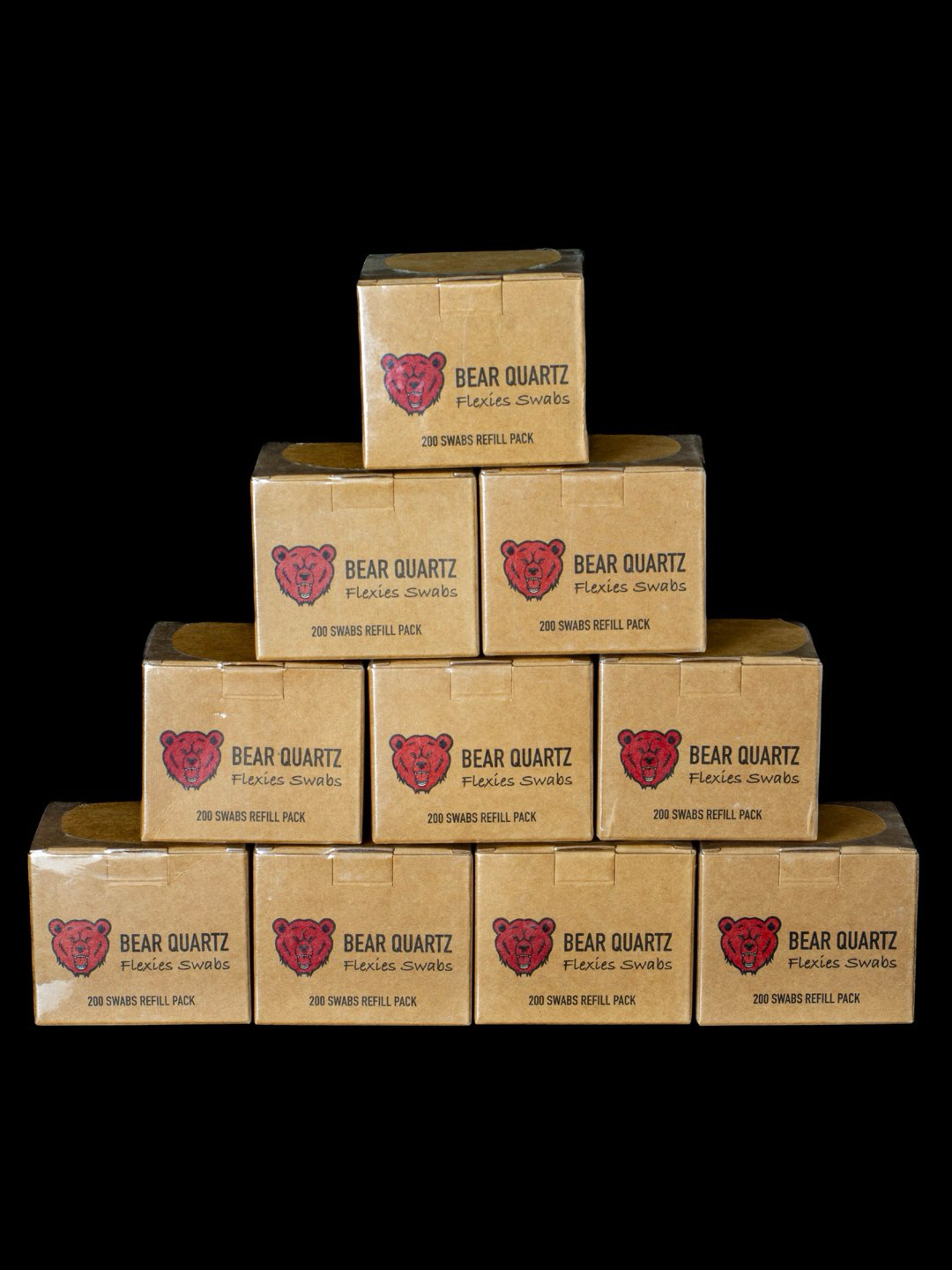Preview pic of Bear Quartz Flexies Cotton 10pk (2000 swabs)