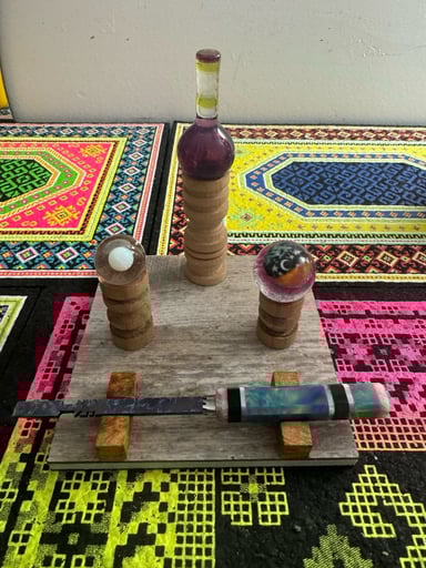 Preview pic of HardWood Katana Tool and Display Stand! Trusted Seller! Same Day Shipping!