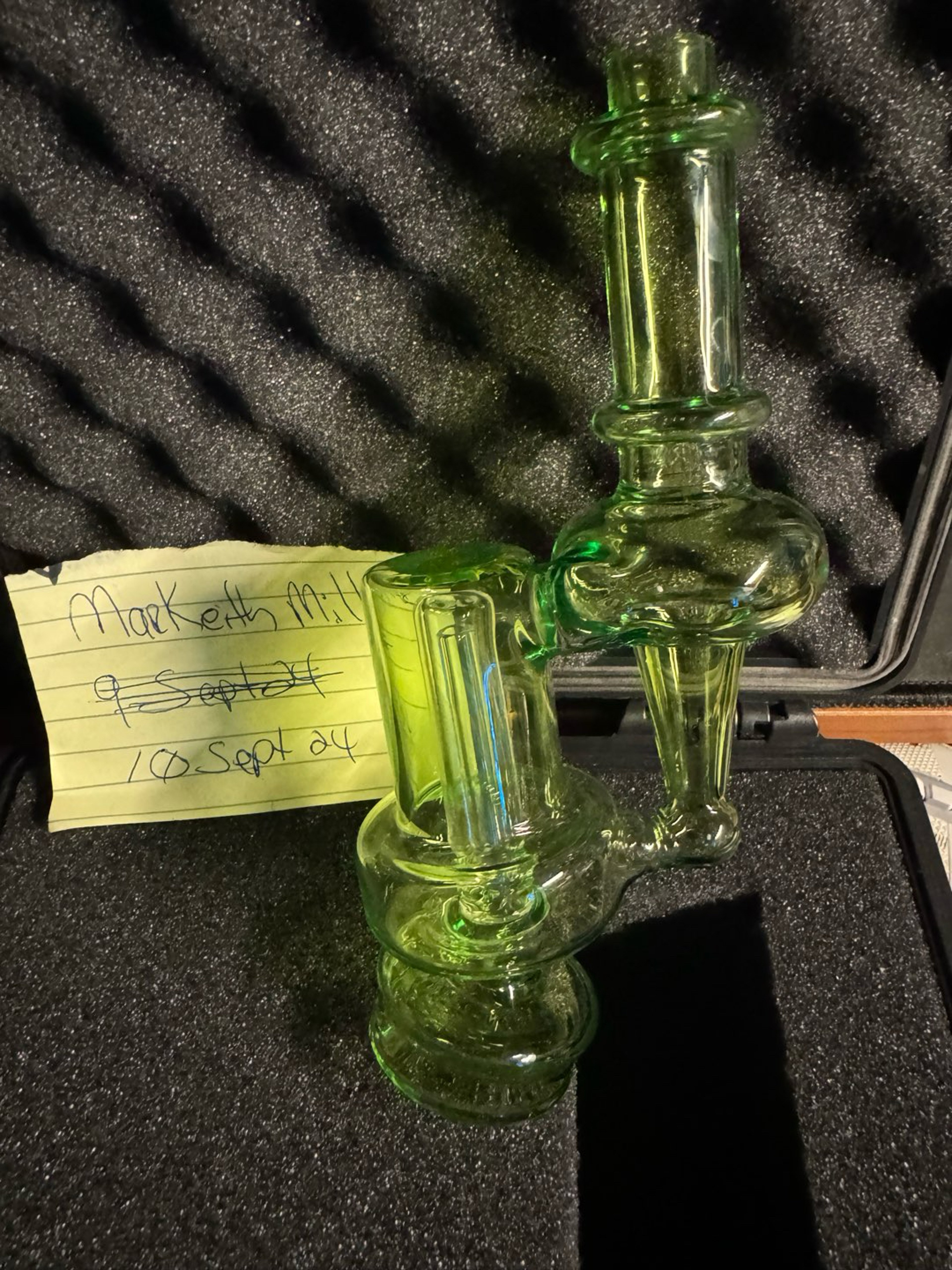 Preview pic of Smoq Glass Puffco Peak RBR Recycler Slyme