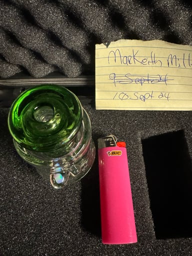Preview pic of Eternal Flameworks Guppy Series Nano Puffco Peak Green