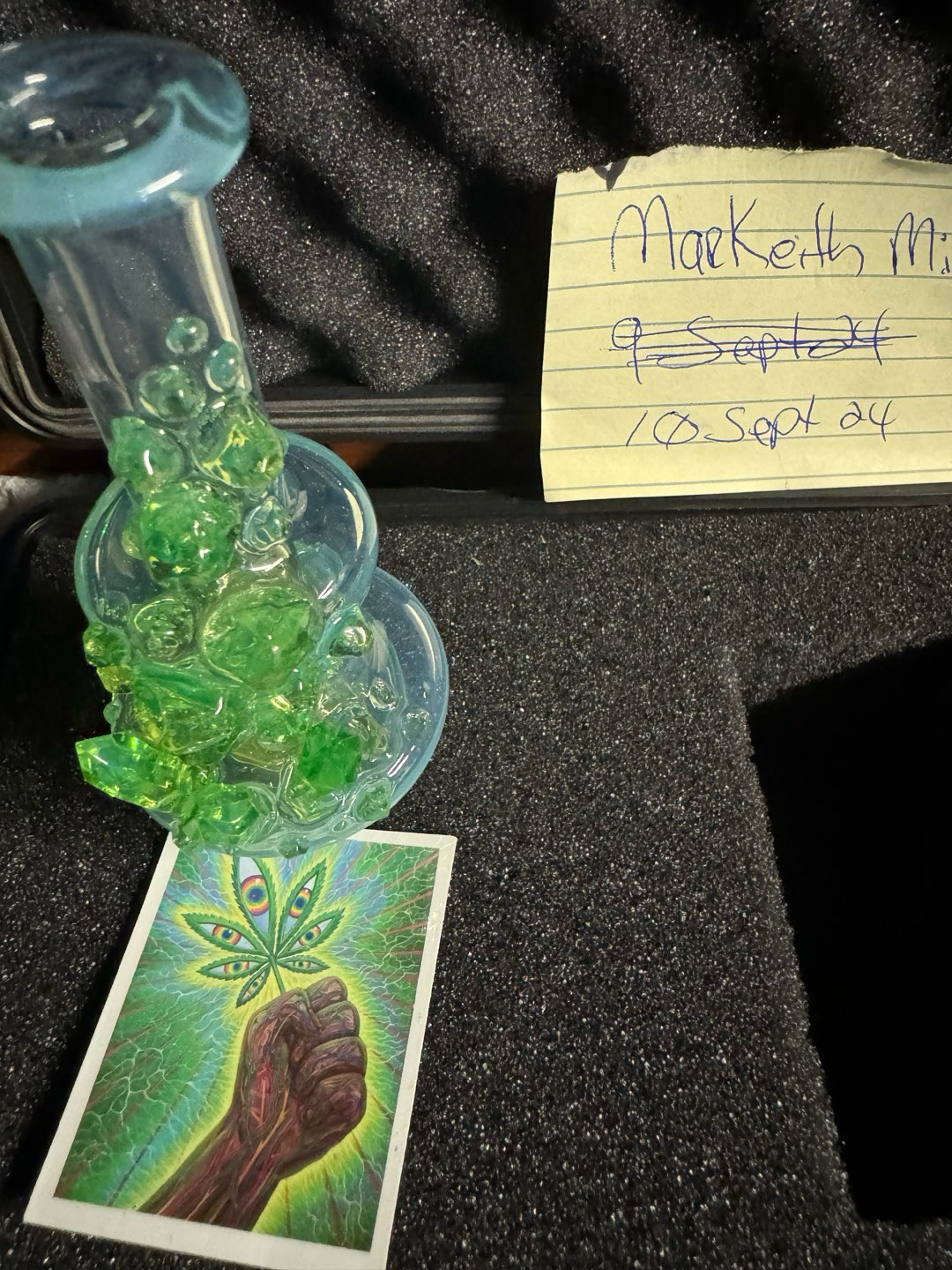 Preview pic of Northern Water Glass Puffco Peak Lime X Ghost Tonic