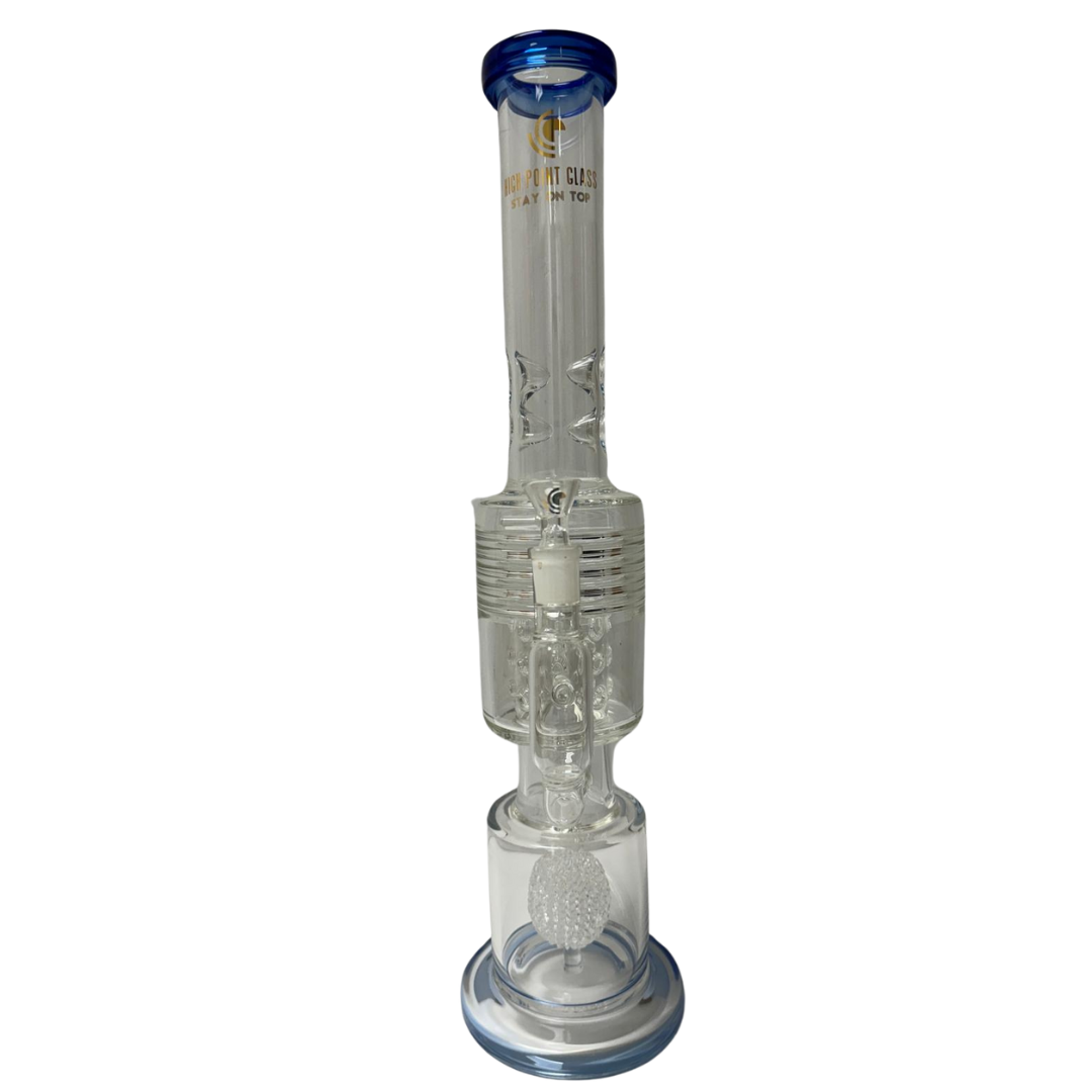 Preview pic of "19" High Point Glass Water Pipe - D-707-BL"