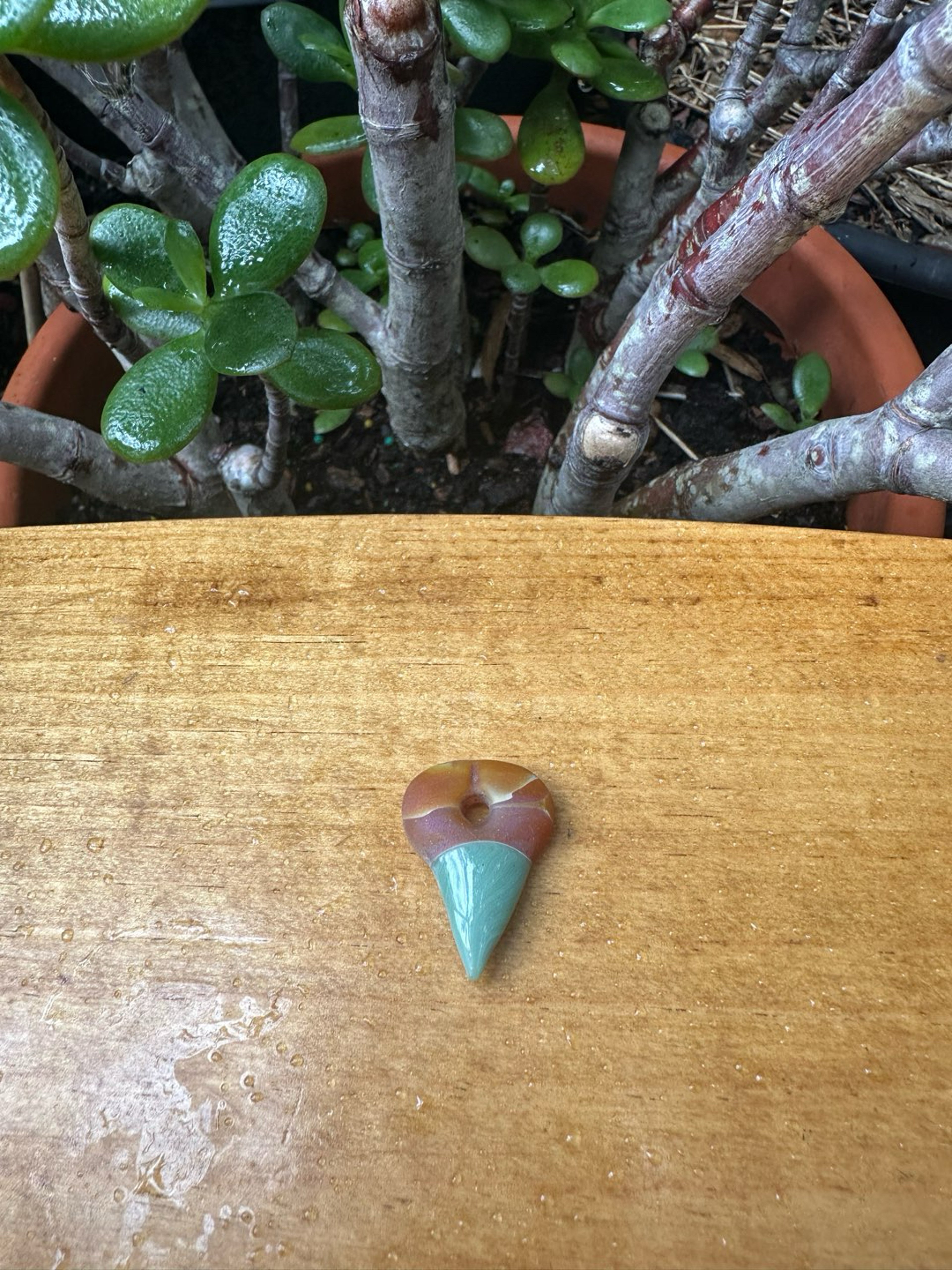 Preview pic of Mini Freestyle Glass Shark Tooth - Split Color