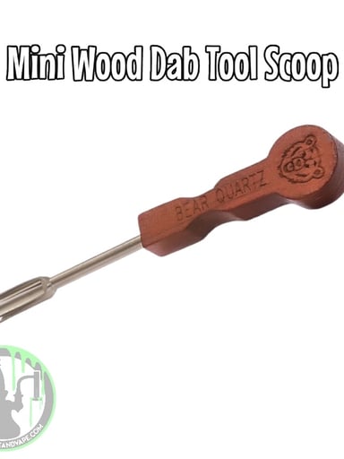 Preview pic of Bear Quartz - Mini Wood Dab Tool Scoop