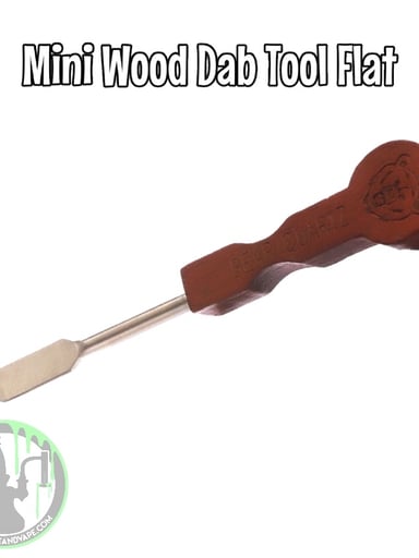 Preview pic of Bear Quartz - Mini Wood Dab Tool Flat