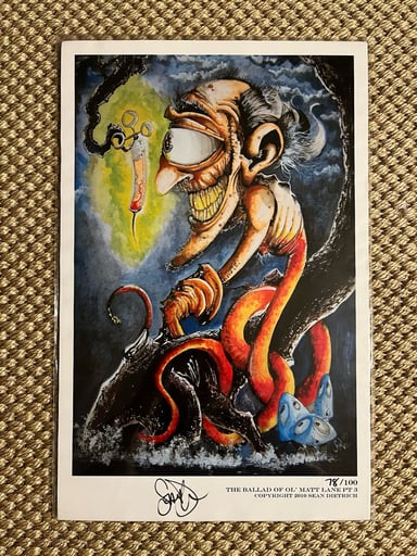 Preview pic of Rare 2010 Sean Dietrich le100 Print - “The Ballad of Ol’ Matt Lane”