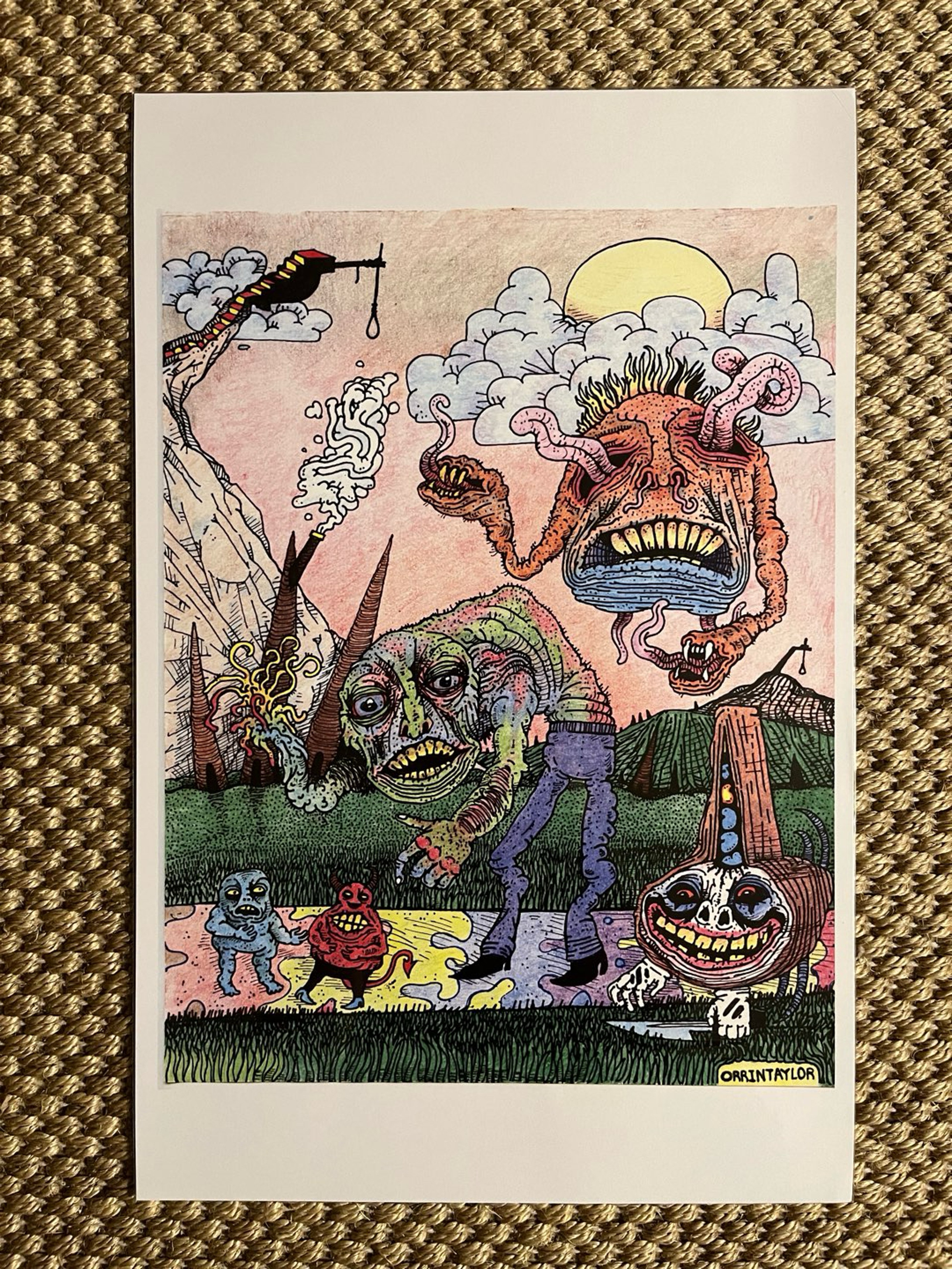 Preview pic of 11x17 “Drug Fueled Freak Show” Print by Orrin Taylor Art