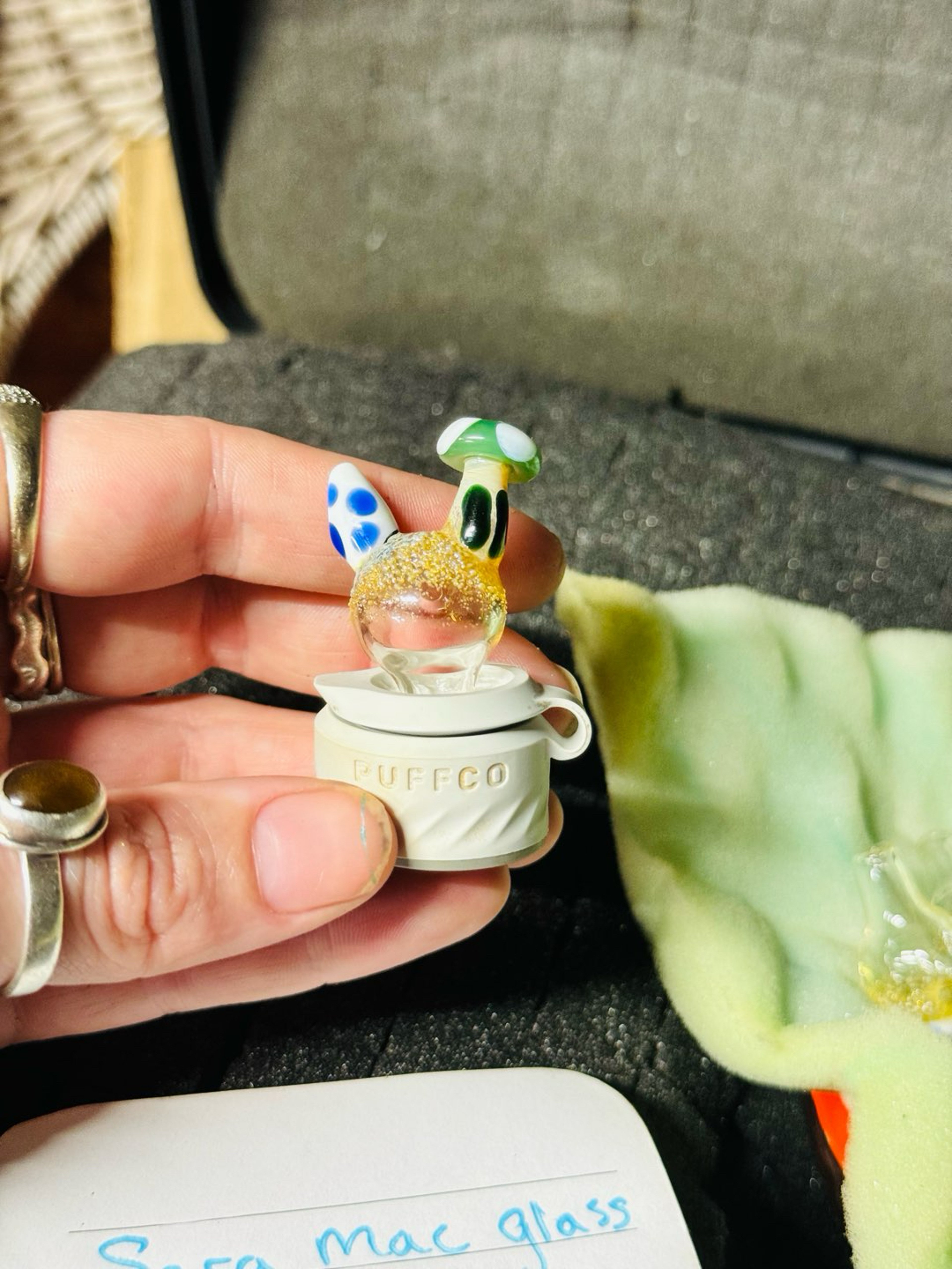 Preview pic of one up mushroom/ yoshi egg puffco cap