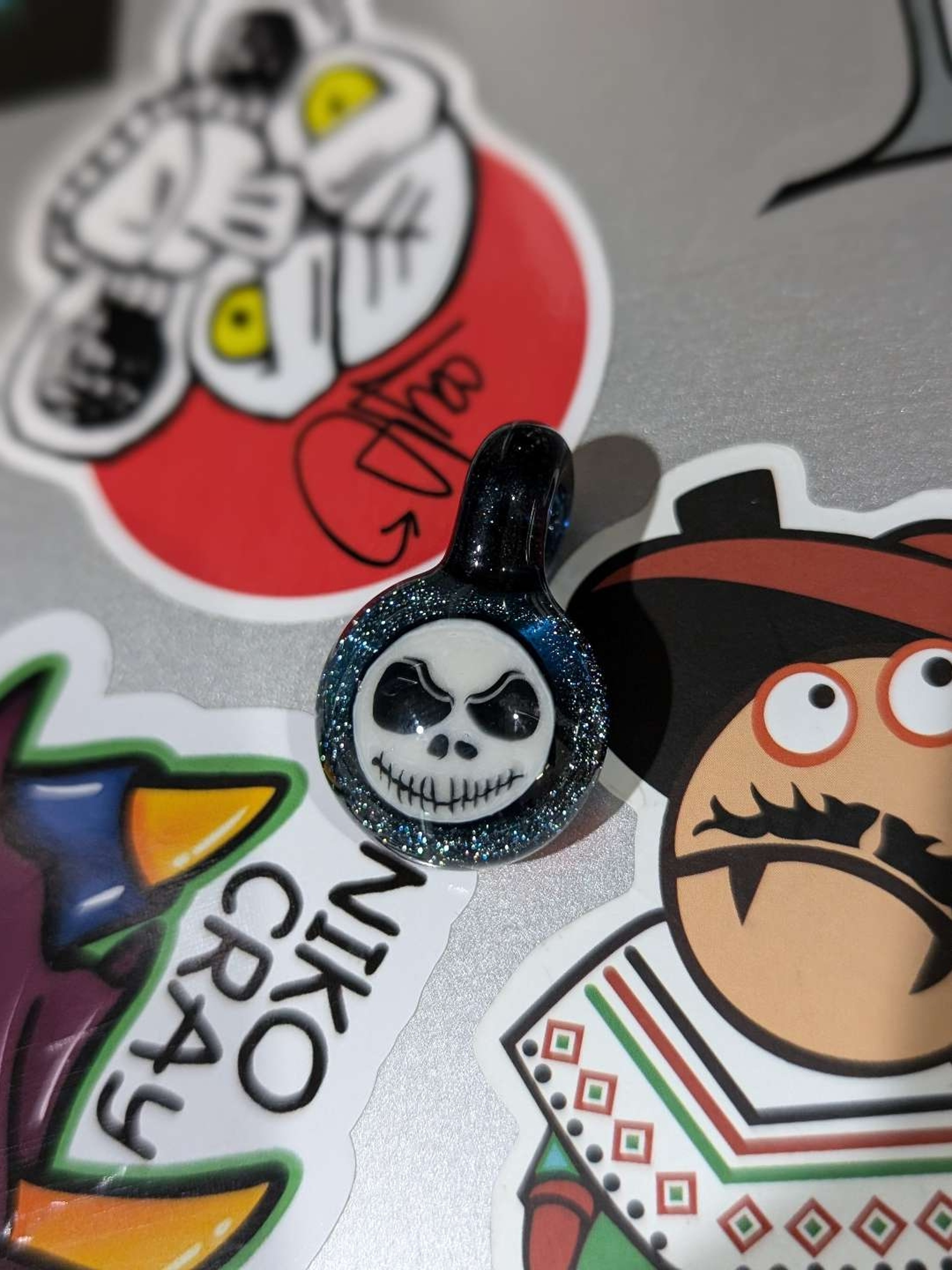 Preview pic of Jack Skellington milli/murrine pendant
