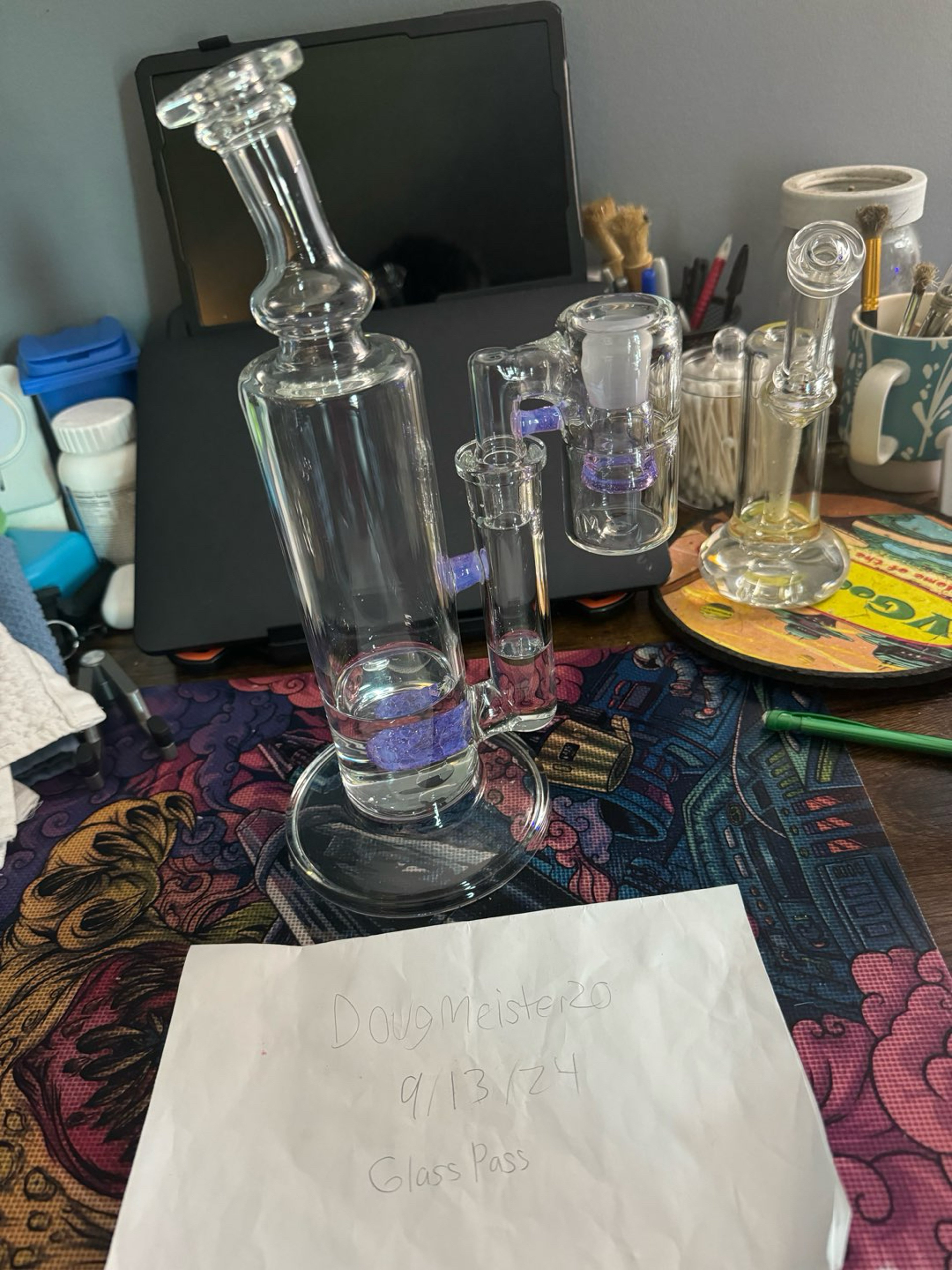 Preview pic of Fluid Glass Short Stack with matching dry catch