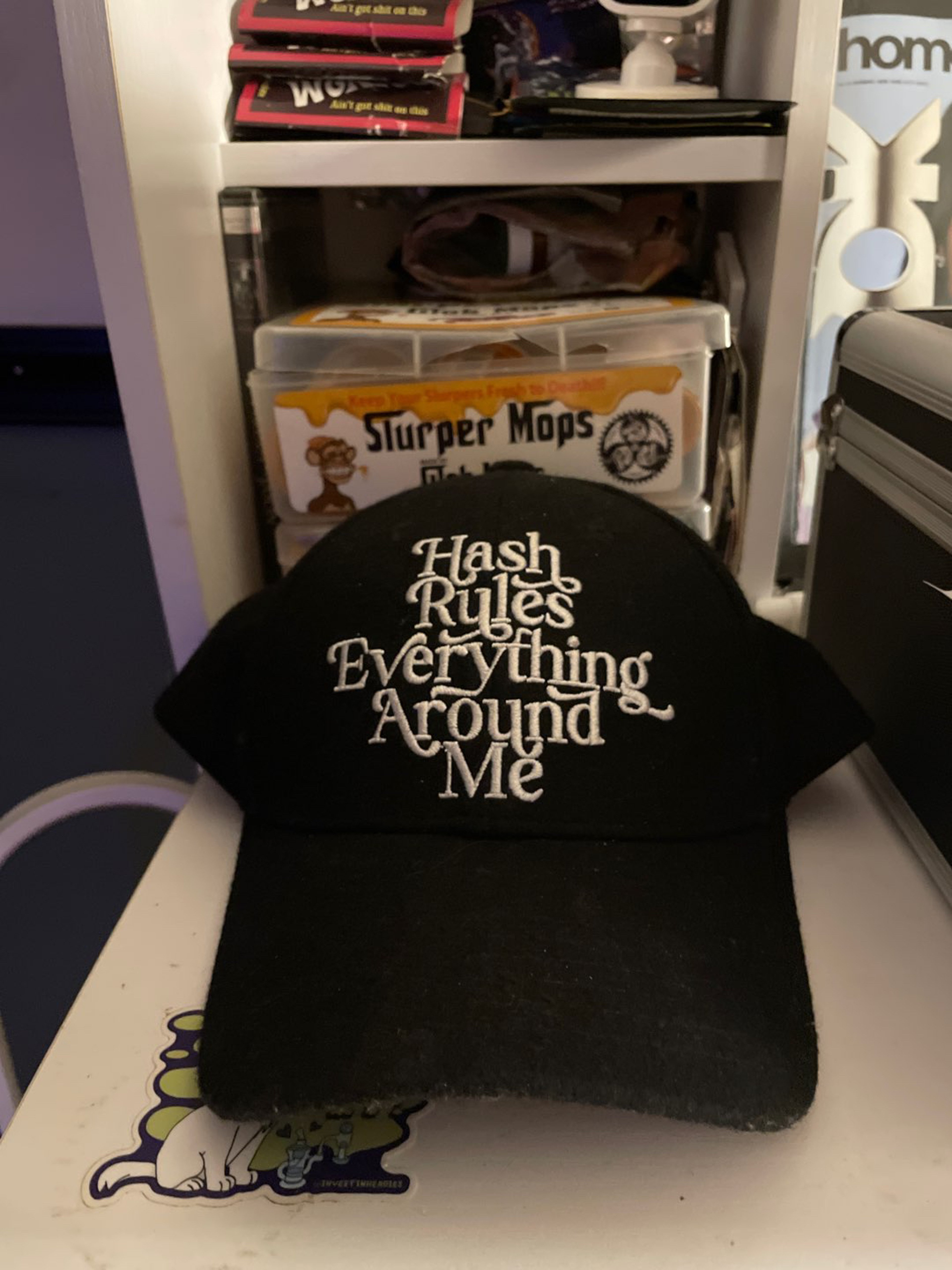 Preview pic of GZ1 HREAM “Hash Rules Everything Around Me” hat.