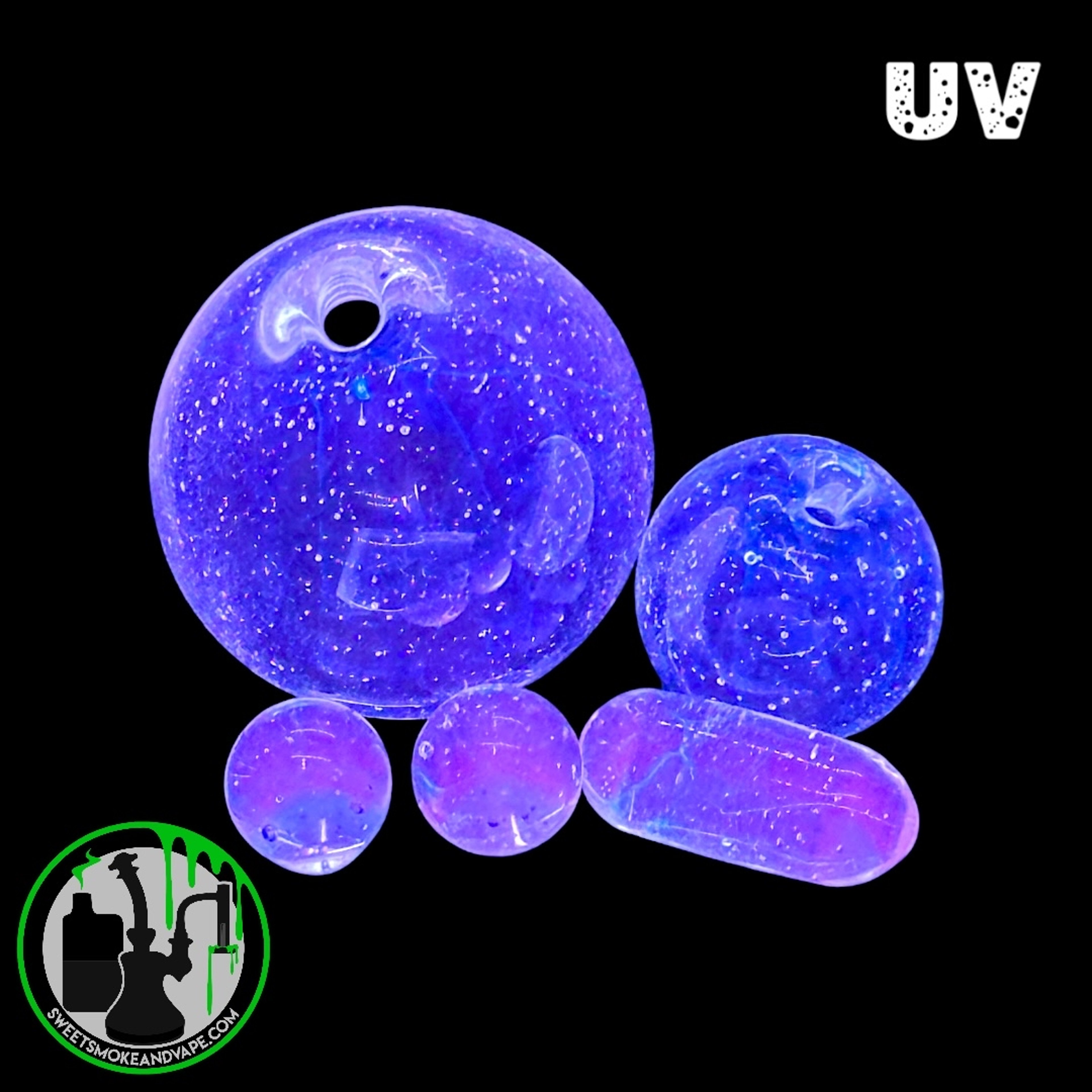 Preview pic of Daniel's Glass Art - 5 Piece Slurper Set (UV)
