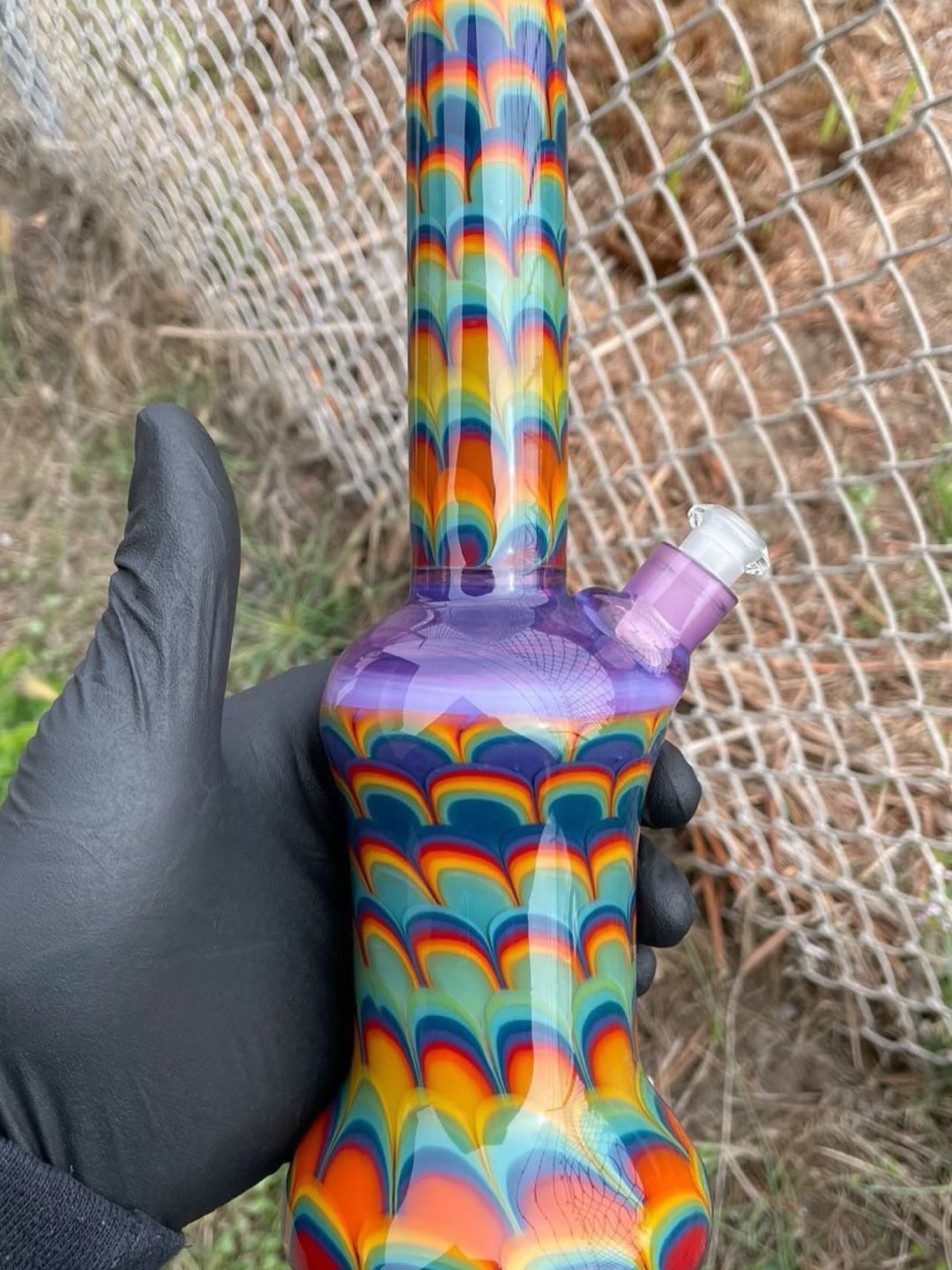 Preview pic of Crowman Glass Rainbow Dotstack
