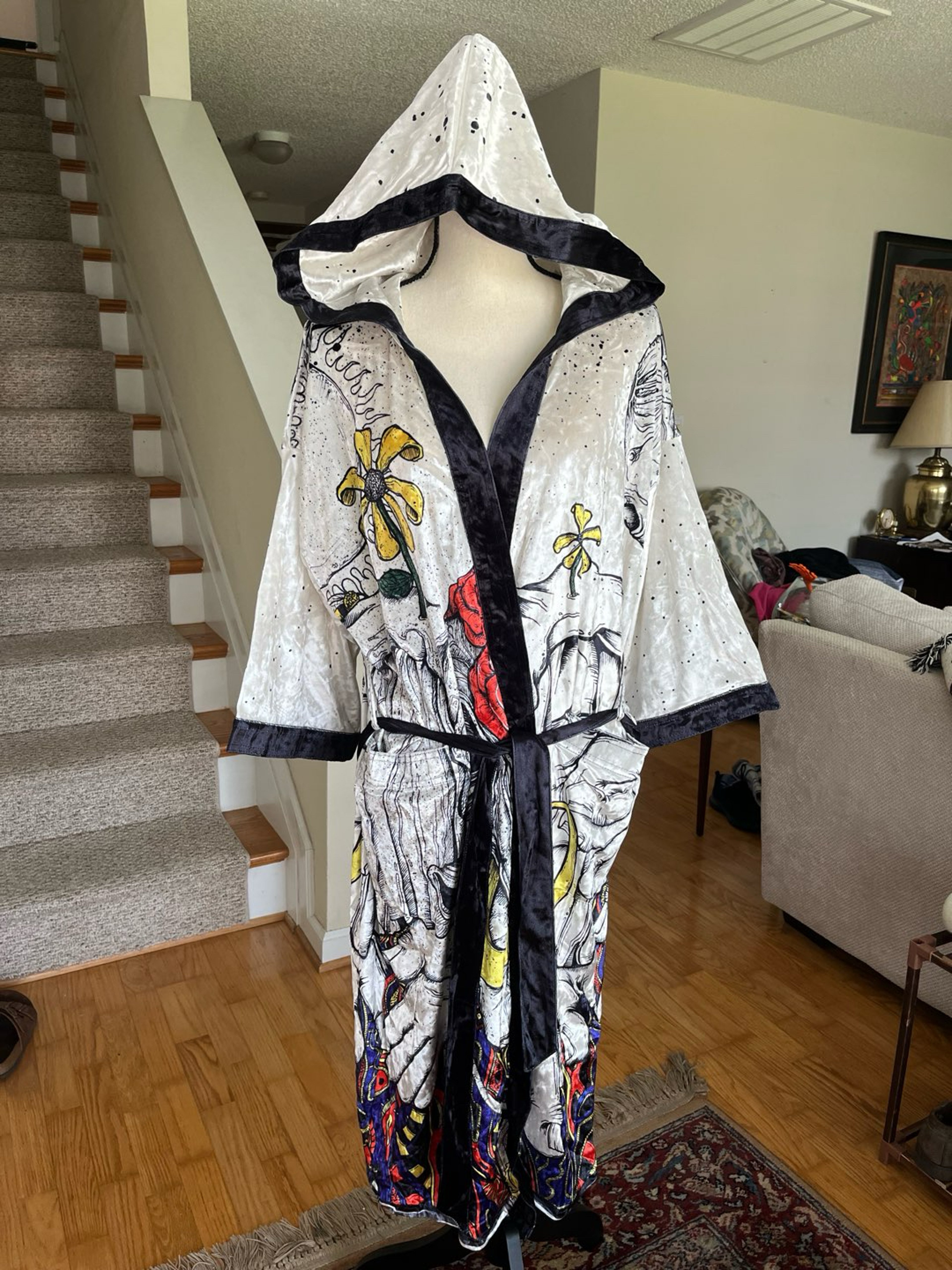 Preview pic of le75 “Thicc Drip” XL Crushed Velvet Robe by Aaron Brooks (abrooksart) x MyGroundScore