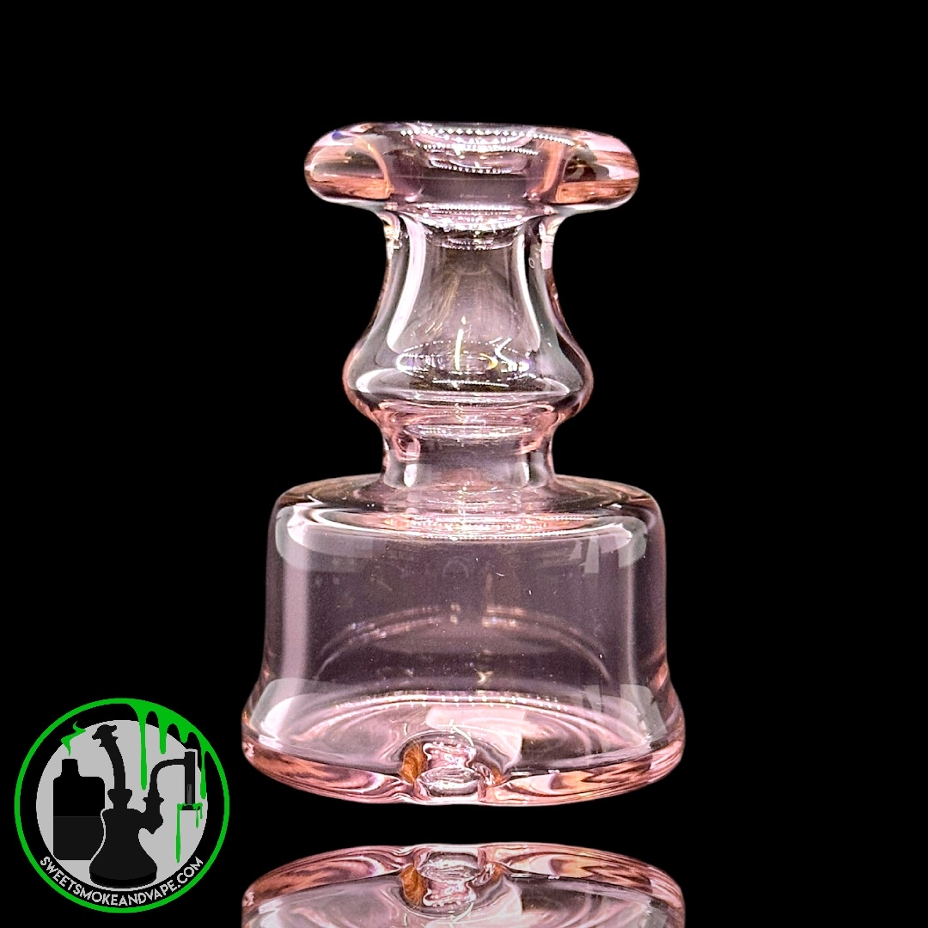 Preview pic of Evol Glass - Puffco Dry Attachment - Transparent Pink