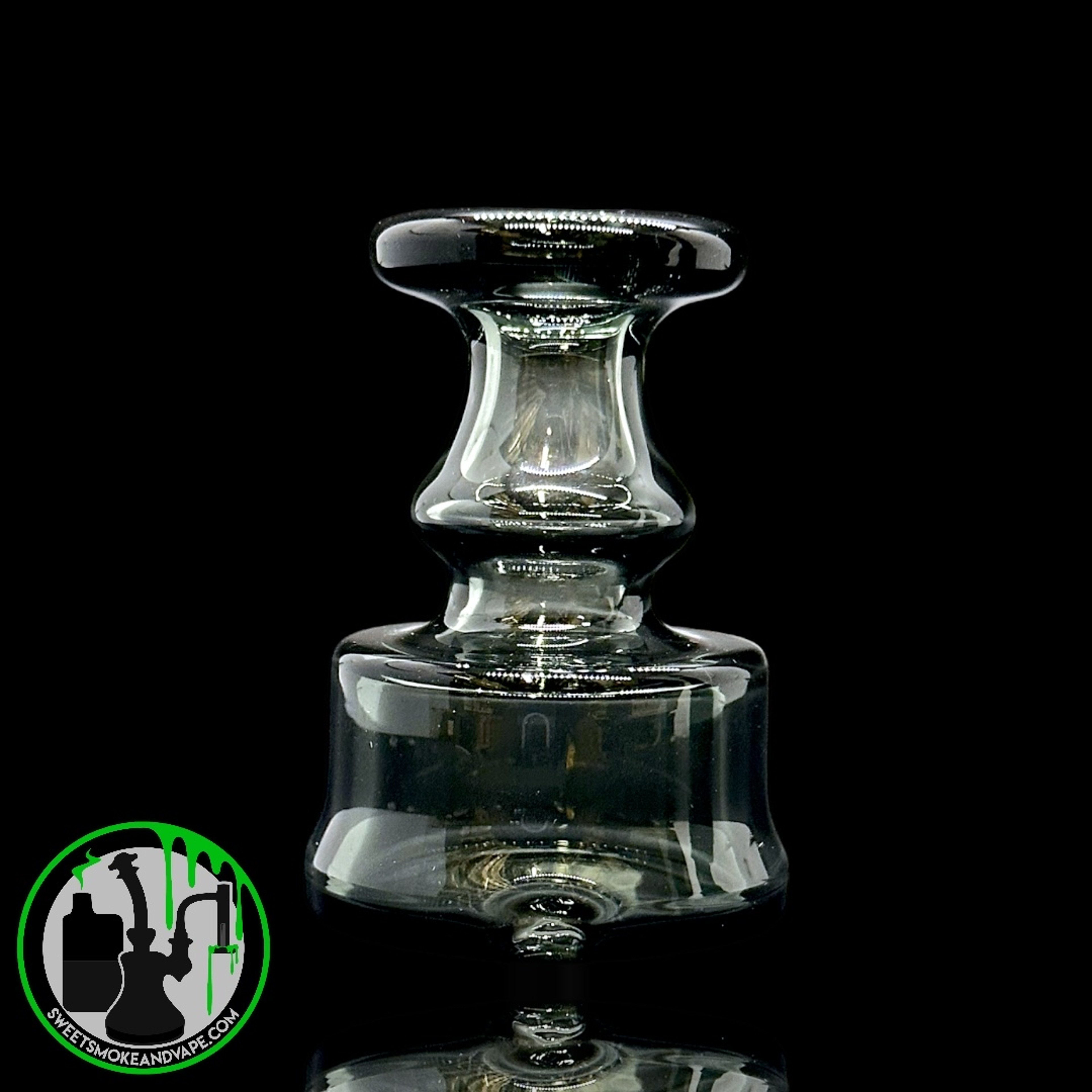 Preview pic of Evol Glass - Puffco Dry Attachment - Transparent Black