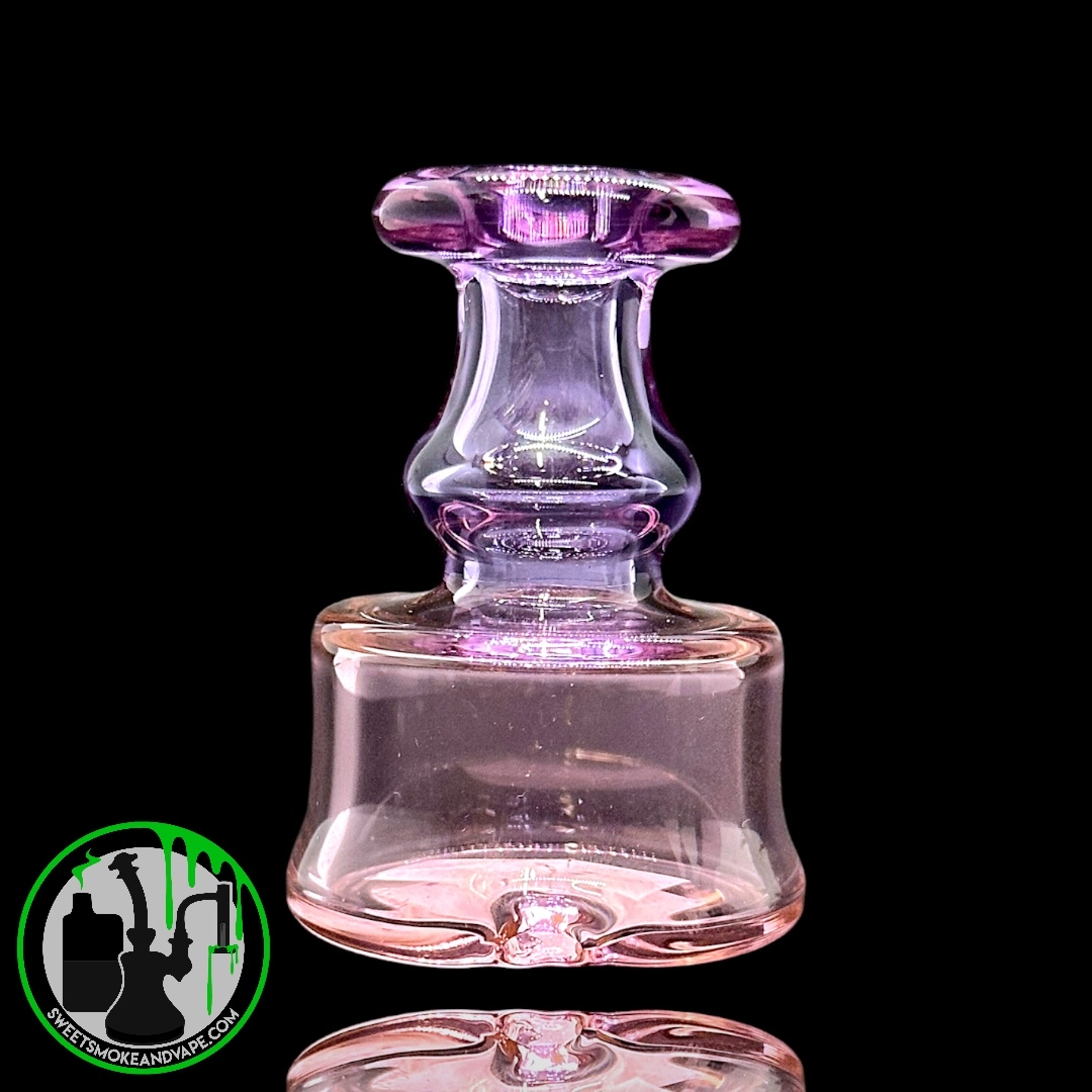 Preview pic of Evol Glass - Puffco Dry Attachment - Transparent Purple/Pink