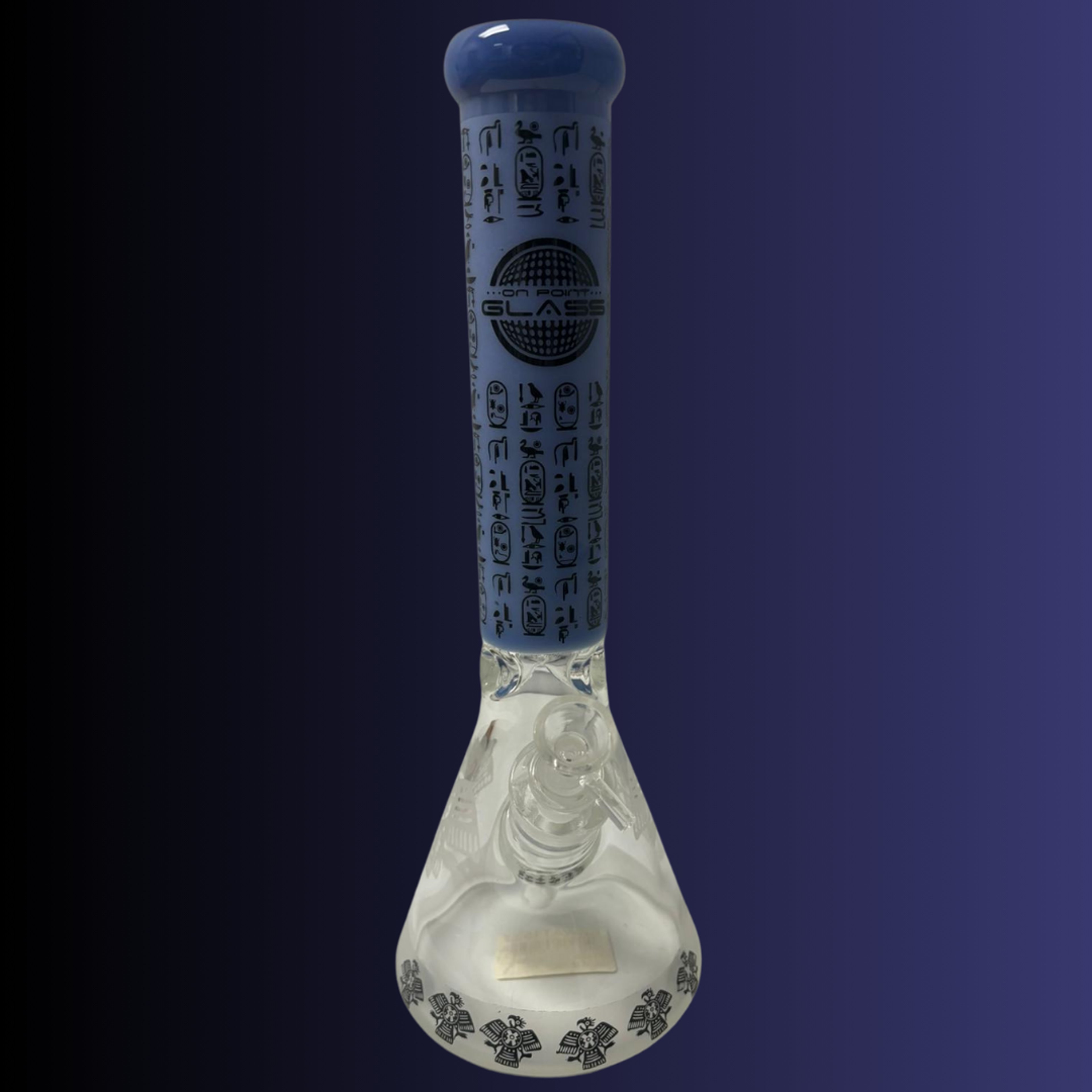 Preview pic of 14" On Point Glass Decal Beaker - CZWAT1532