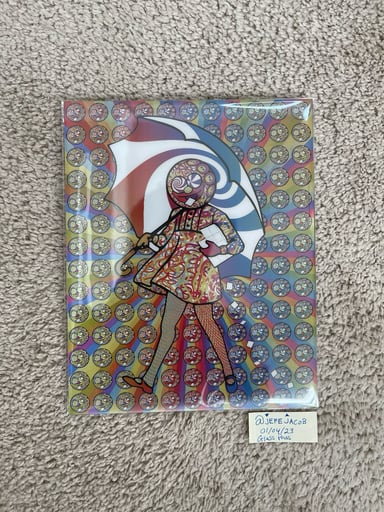 Preview pic of Slinger X Mike Gong “Color Shift” Lenticular Print Acid Eater Girl