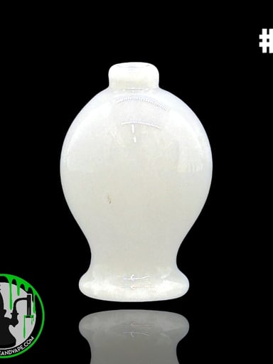 Preview pic of Daniel's Glass Art - Bubble Carb Cap #1 - White