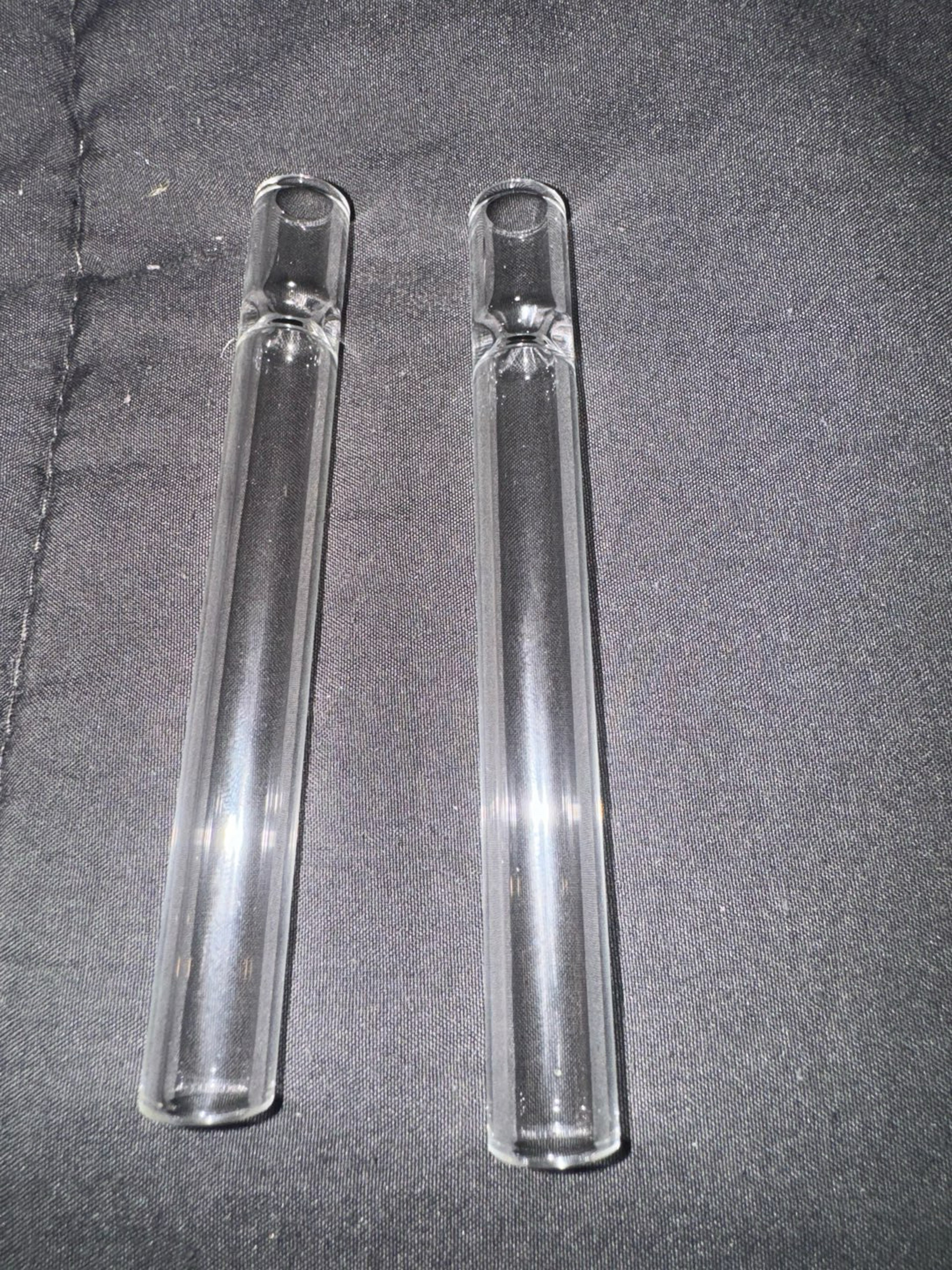 Preview pic of Glass Chillum! Two! Thick! Trusted Seller! Same Day Shipping!