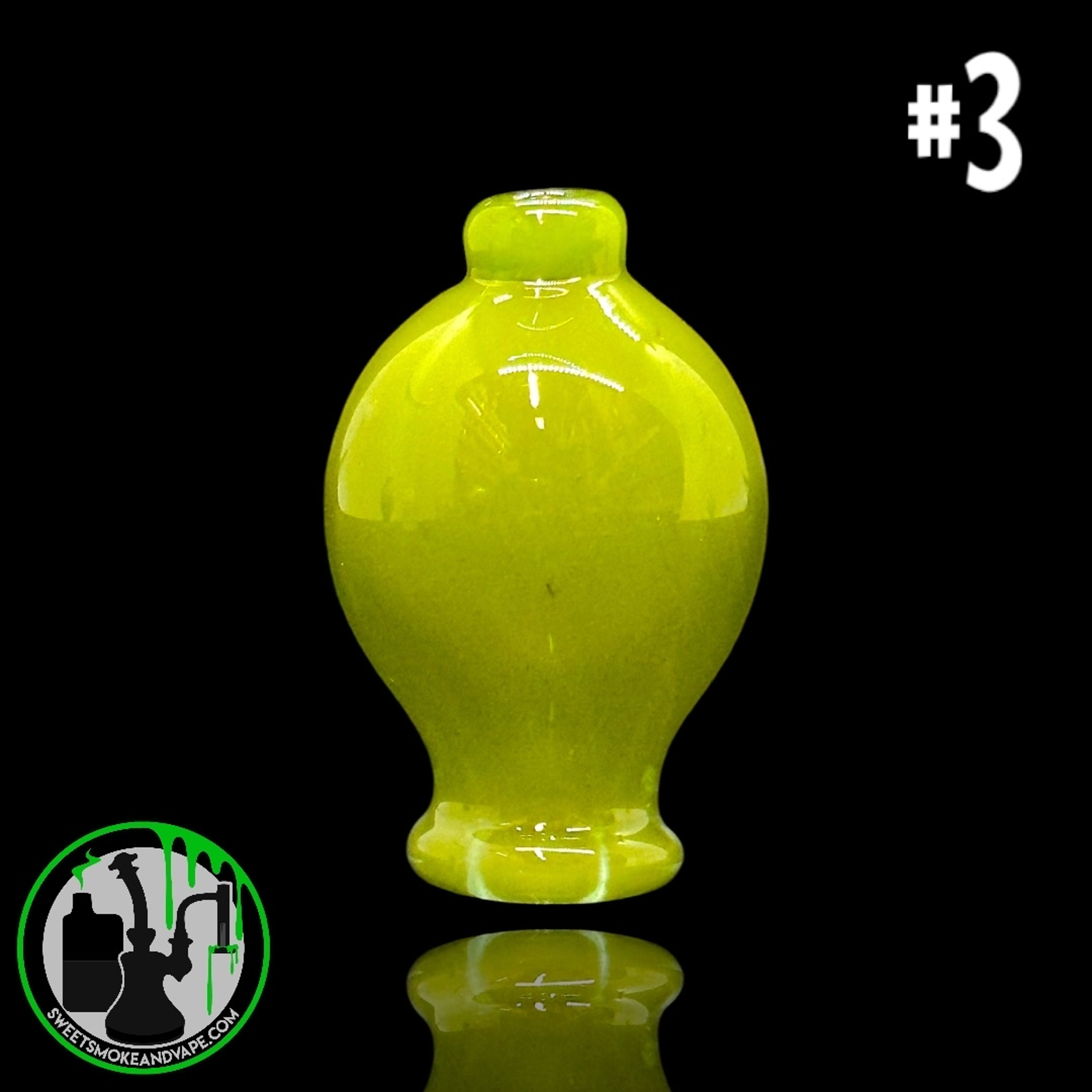 Daniel's Glass Art - Bubble Carb Cap #3 - Green image 0