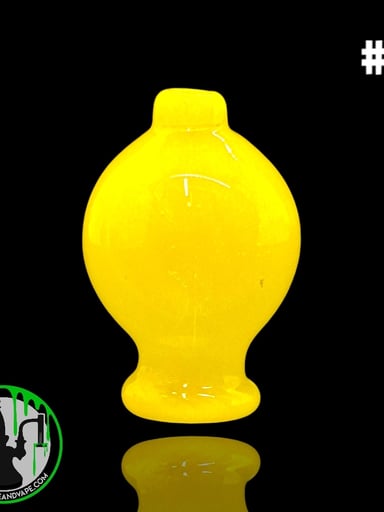 Preview pic of Daniel's Glass Art - Bubble Carb Cap #4 - Yellow