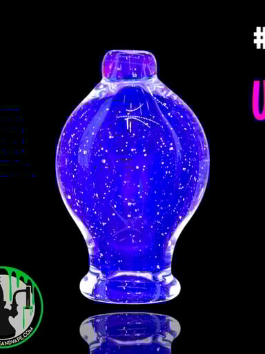 Preview pic of Daniel's Glass Art - Bubble Carb Cap #9 - UV Pink