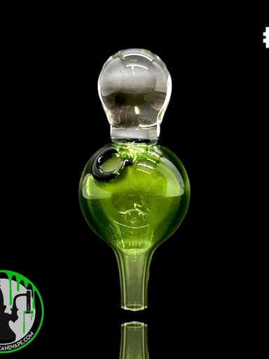 Preview pic of CPB Glass - Directional Carb Cap (Green & Clear Top)